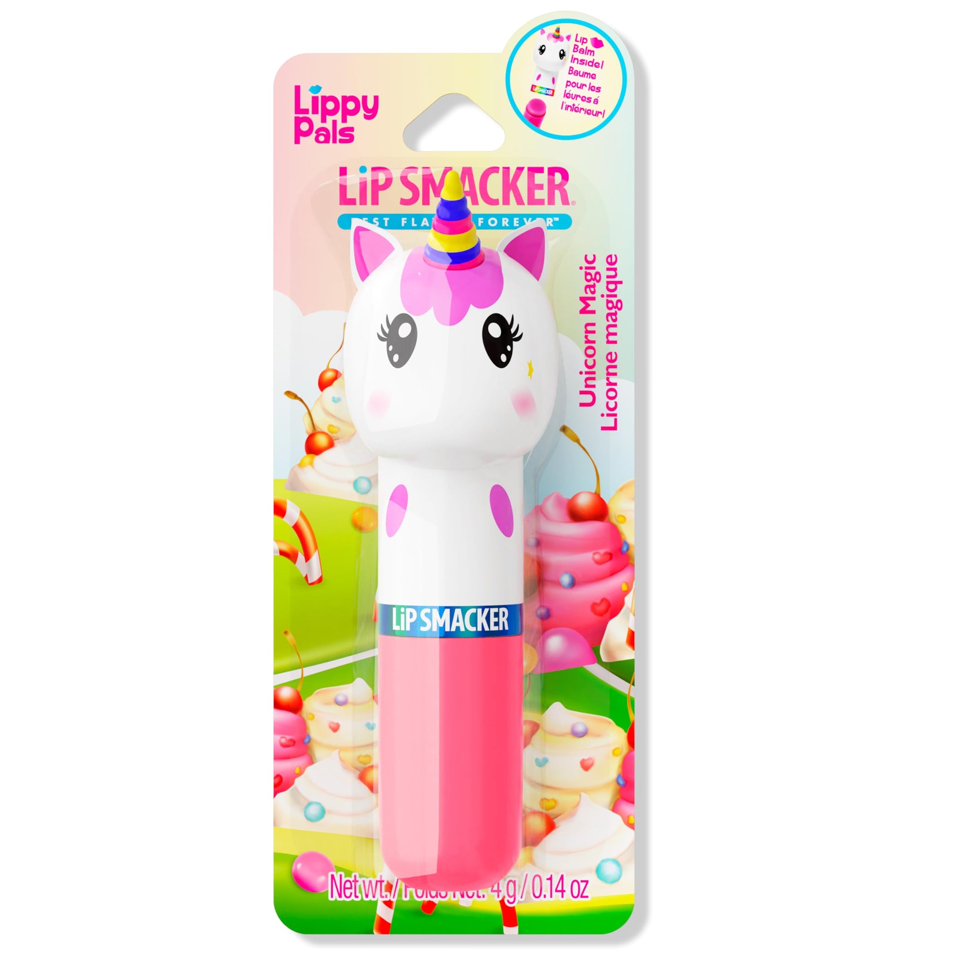 Lip Smacker Lippy Pals Unicorn, Flavored Moisturizing & Smoothing Soft Shine Lip Balm, Hydrating & Protecting Fun Tasty Flavors, Cruelty-Free & Vegan - Unicorn Magic Lip Smacker uk supplements