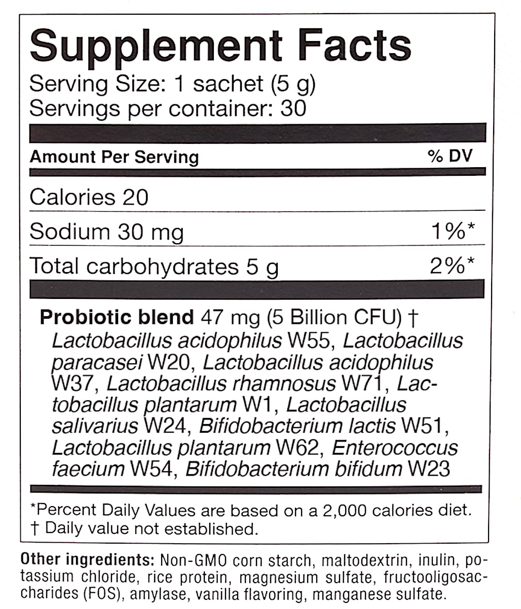 OMNi BiOTiC AB 10 - Clinically Tested Restorative Probiotic - Supports & Restores Gut Flora & Digestion - Digestive Probiotic for Diarrhea - Vegan, Hypoallergenic, Non-GMO (30 Daily Packets) OMNi BiOTiC uk supplements