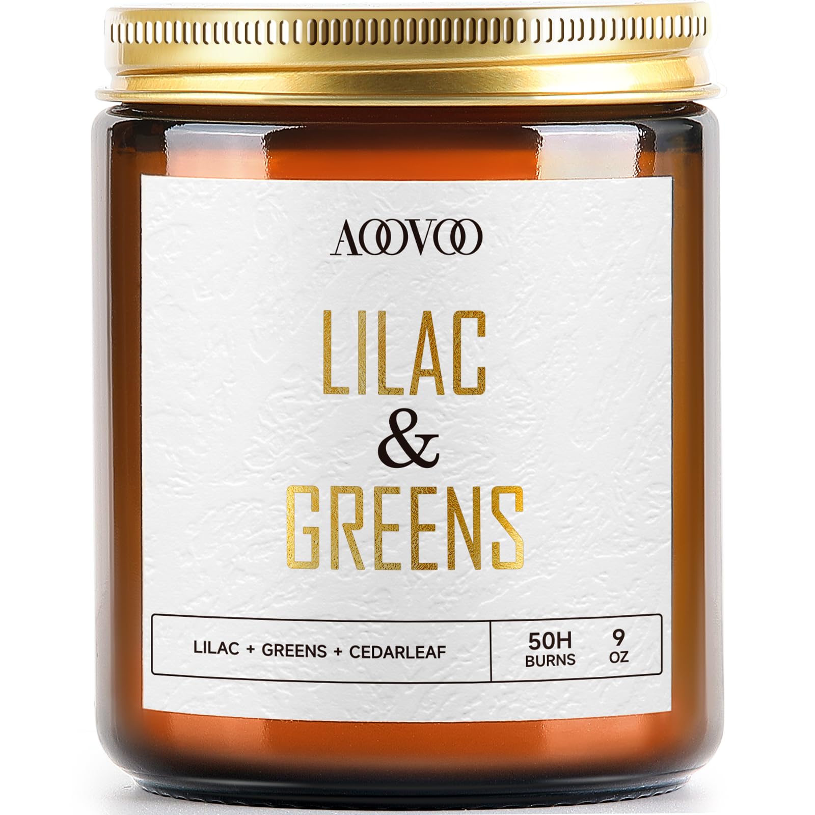 AOOVOO Lilac Candle, Candles Gifts for Women, Green Leaves Lilac Candle, Scented Candle AOOVOO uk supplements