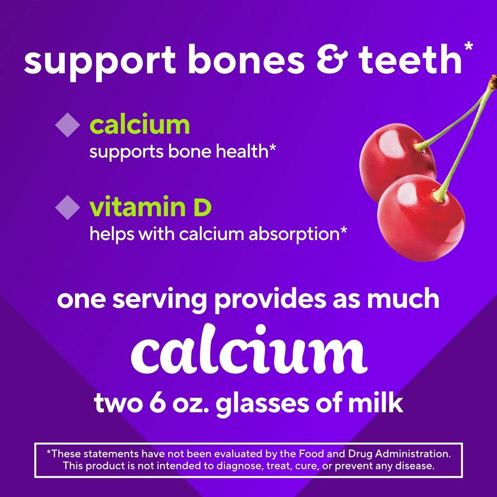 vitafusion Chewable Calcium Gummy Vitamins for Bone and Teeth Support, Calcium Gummies, Fruit and Cream Flavor, 100 Count, 50 Day Supply Vitafusion uk supplements