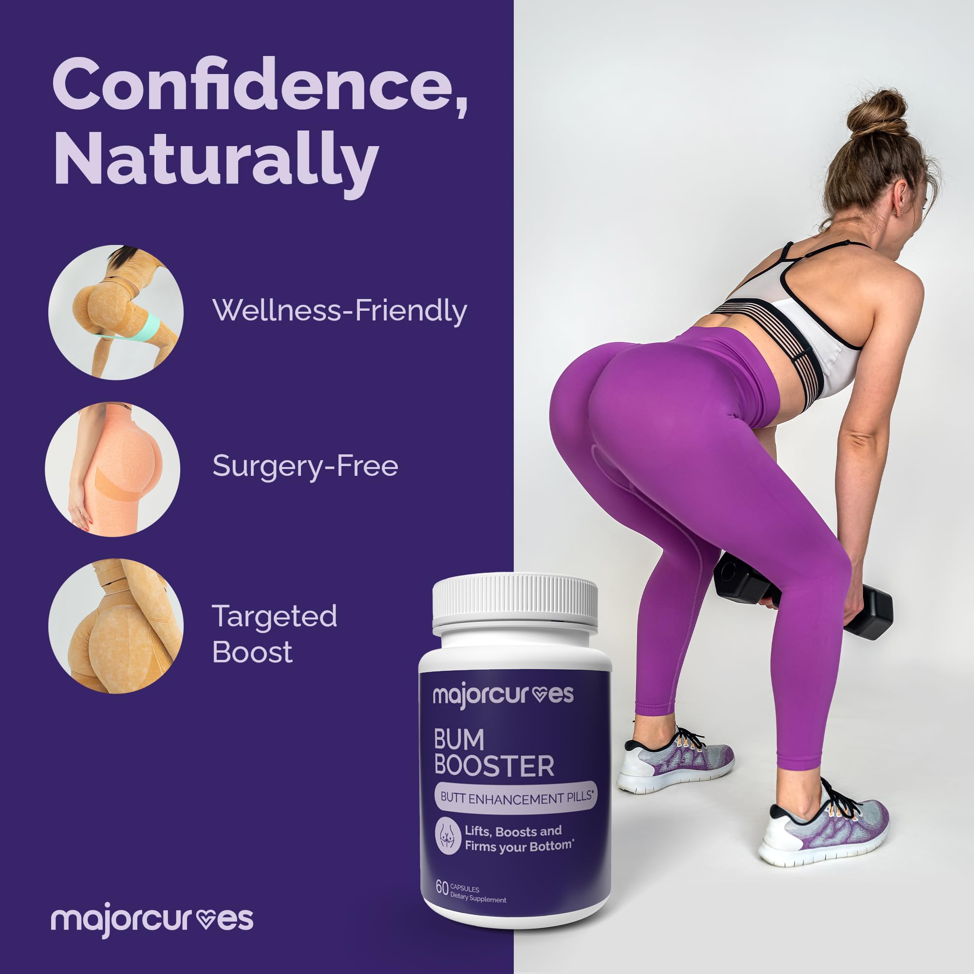 Major Curves Bum Booster Pills – Butt Enhancement for Women, Booty Growth Capsules for Bigger Bum, Curvier Hips and Glutes, Natural Brazilian Butt Lift Alternative with Fenugreek and Wild Yam Major Curves uk supplements