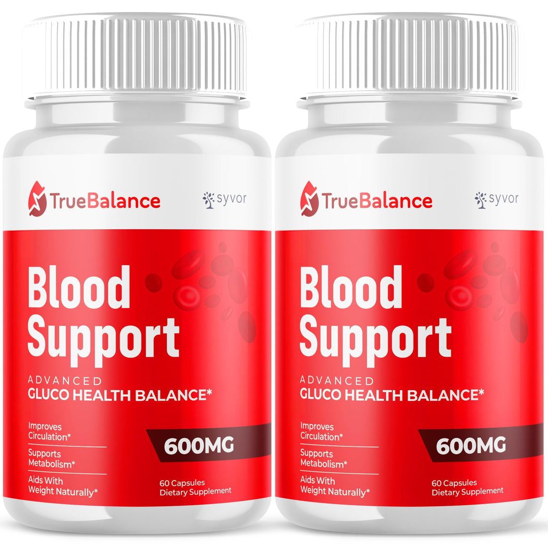 (2 Pack) True Balance Capsules, Official TrueBalance Glycogen Support Pills with All Natural Ingredients, Advanced Formula Support Supplement with Max Strength Vitamins for Women & Men (120 Capsules) Syvor uk supplements