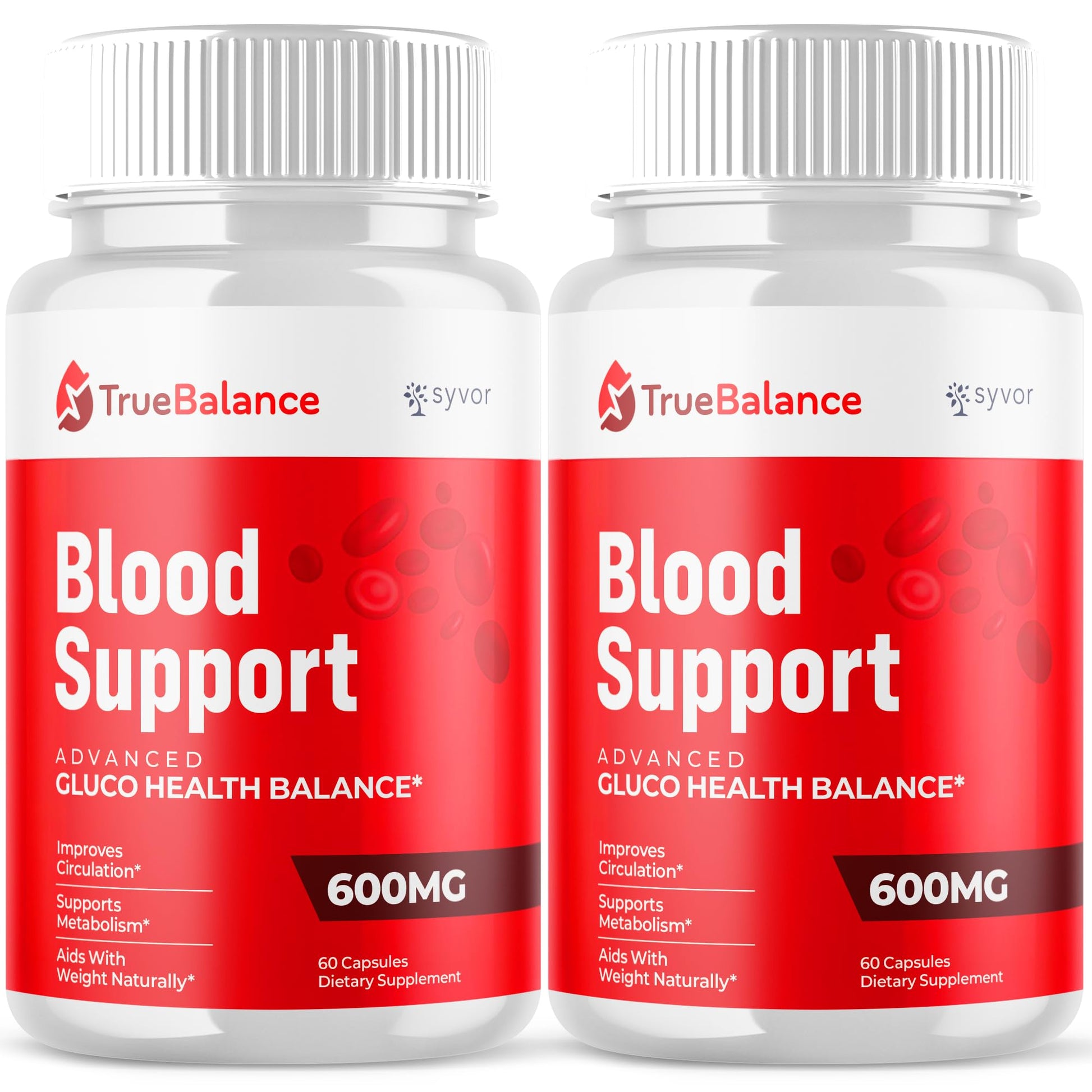 (2 Pack) True Balance Capsules, Official TrueBalance Glycogen Support Pills with All Natural Ingredients, Advanced Formula Support Supplement with Max Strength Vitamins for Women & Men (120 Capsules) Syvor uk supplements