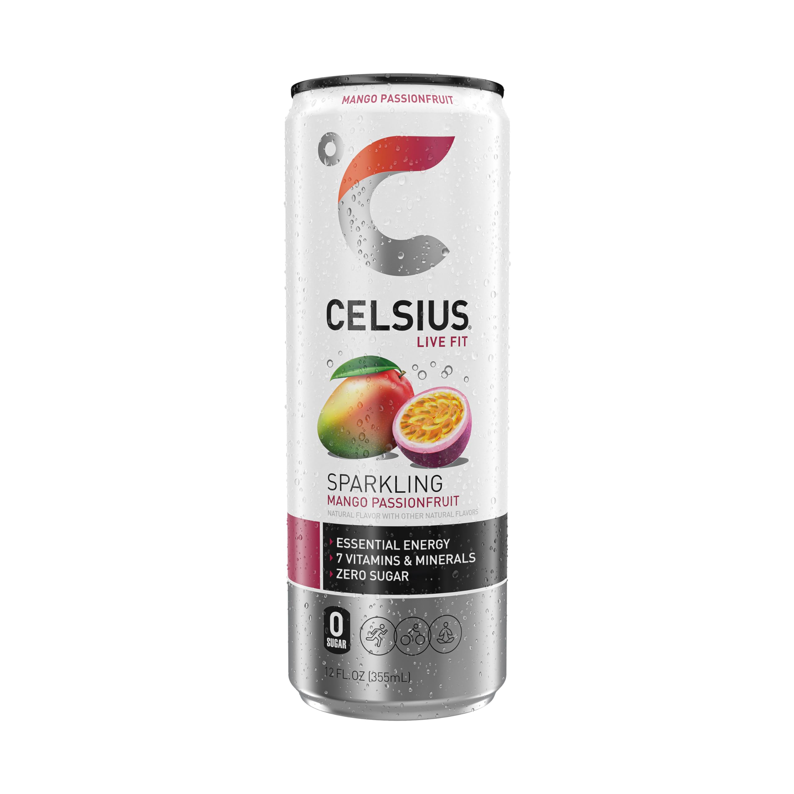 CELSIUS Sparkling Mango Passionfruit, Functional Essential Energy Drink 12 Fl Oz CELSIUS uk supplements