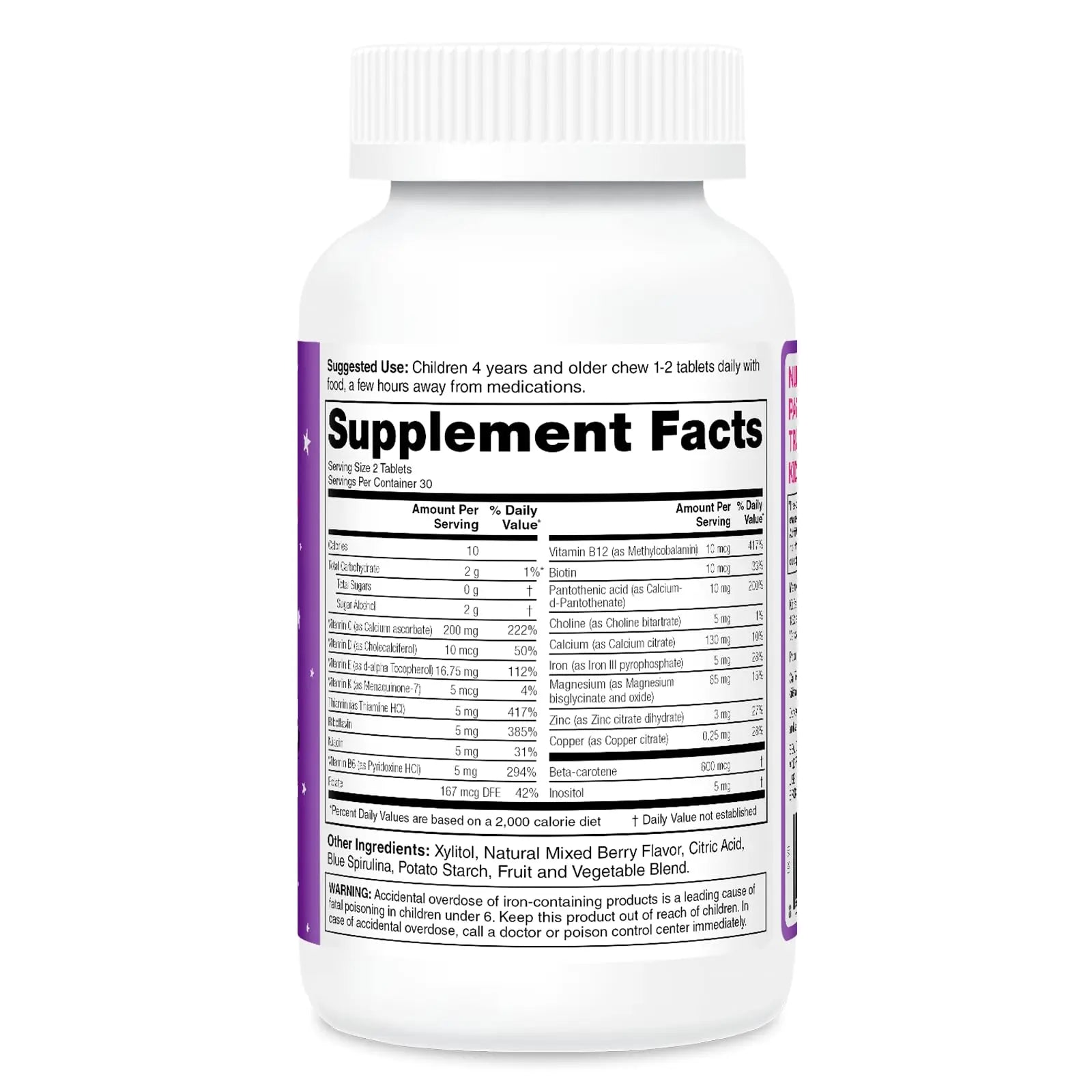 KidStar Nutrients StarMulti, Chewable Multivitamin and Multimineral Tablets for Kids, Plus Organic Fermented Whole Foods KidStar Nutrients uk supplements