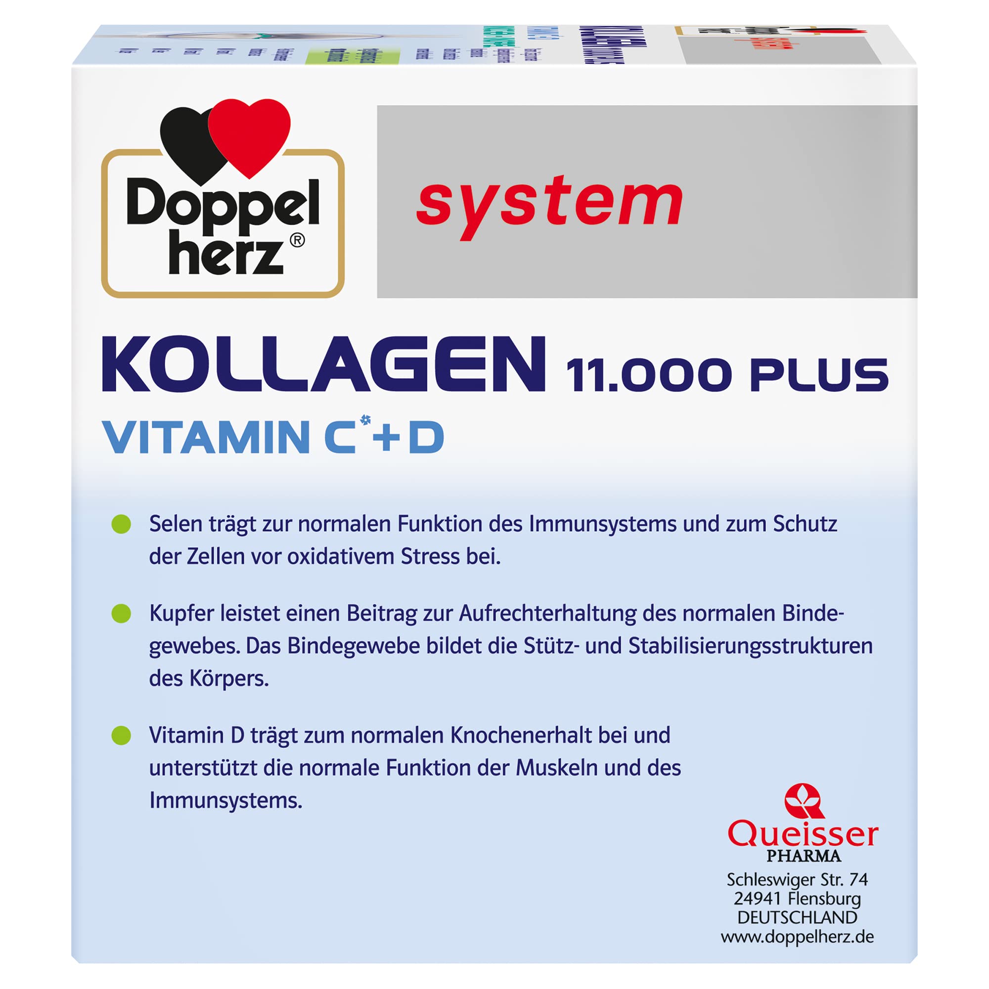 Doppelherz collagen 11,000 ampoules, 30 x 25 ml, PZN:7625039 My Store uk supplements