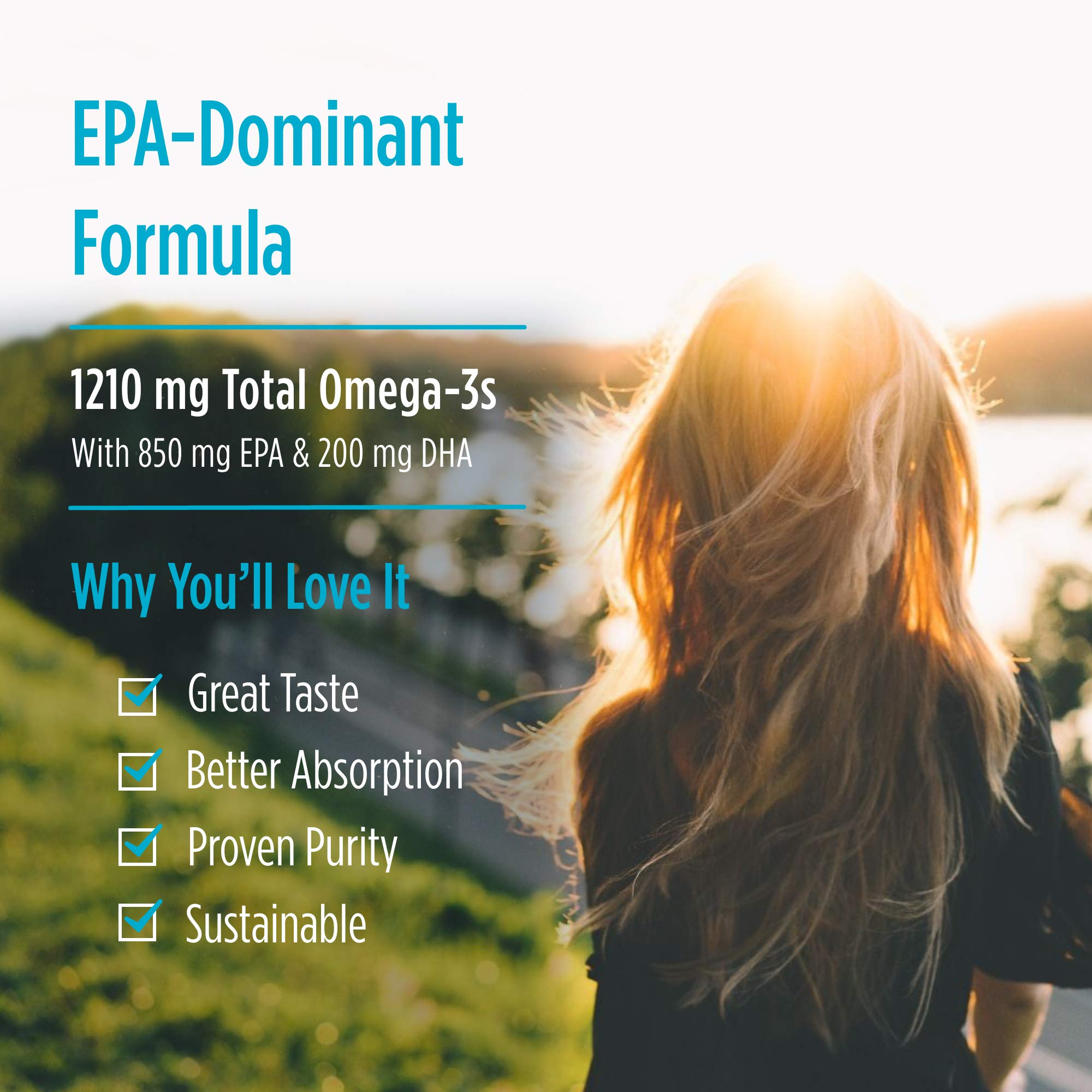 Nordic Naturals EPA, Lemon - 60 Soft Gels - 1210 mg Omega-3 - High-Intensity EPA Formula for Positive Mood, Heart Health & Healthy Immunity - 30 Servings Nordic Naturals uk supplements