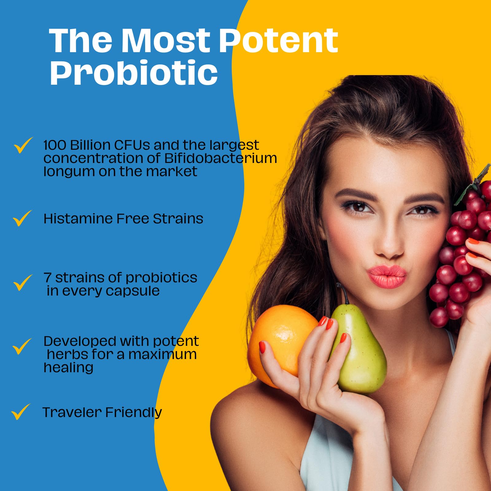 The Gut Institute Bifido Maximus Ultra High Potency Probiotics for Women and Men - Bifidobacterium longum 100 Billion CFUs - 28 ct - 7 Strains - No Histamines - No Refrigeration Needed - Made in USA The Gut Institute uk supplements