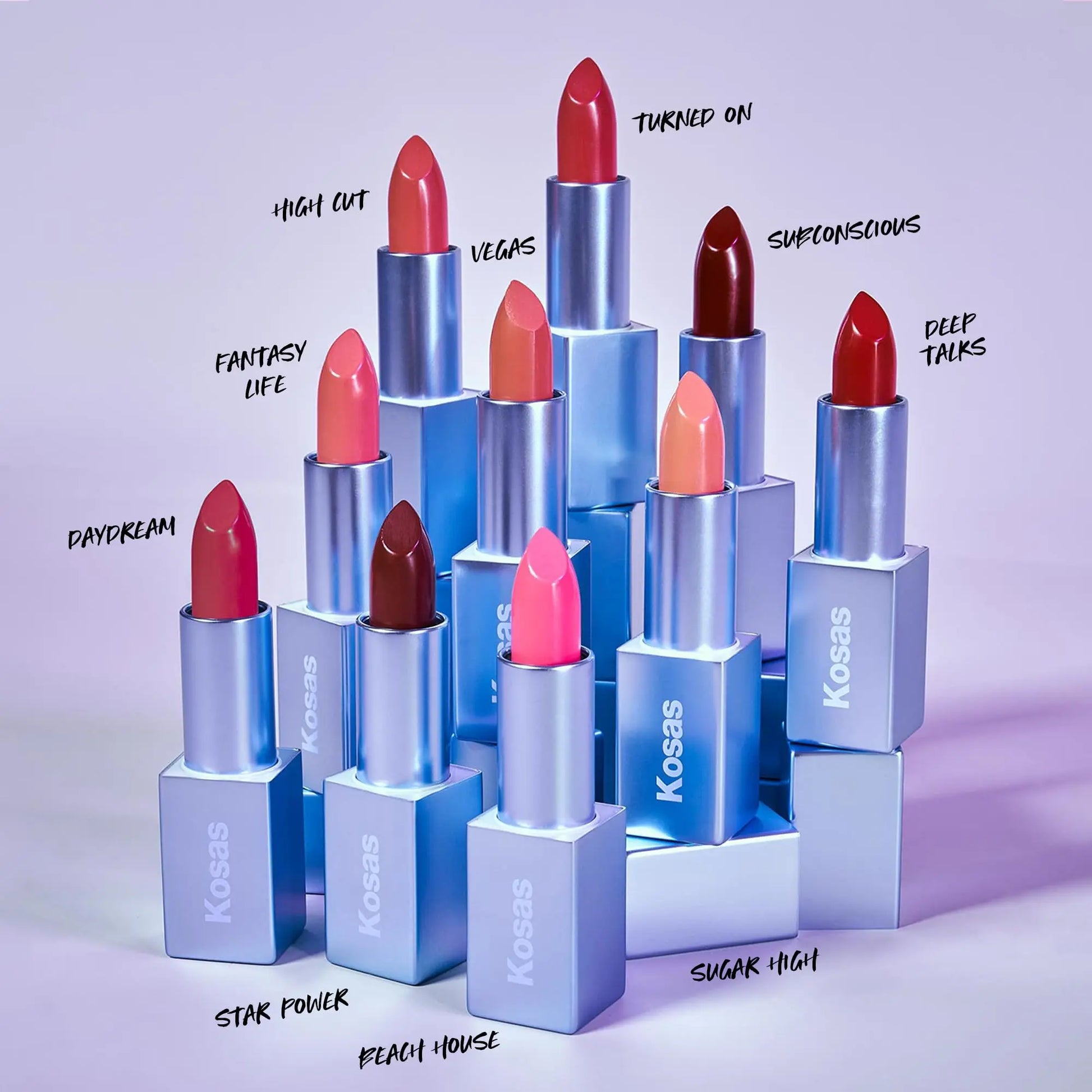 Kosas Weightless Lip Color Nourishing Satin Lipstick - High Impact Lip Color with Clean Formula - Comfy Feel & Soft Finish - Turned On Kosas uk supplements