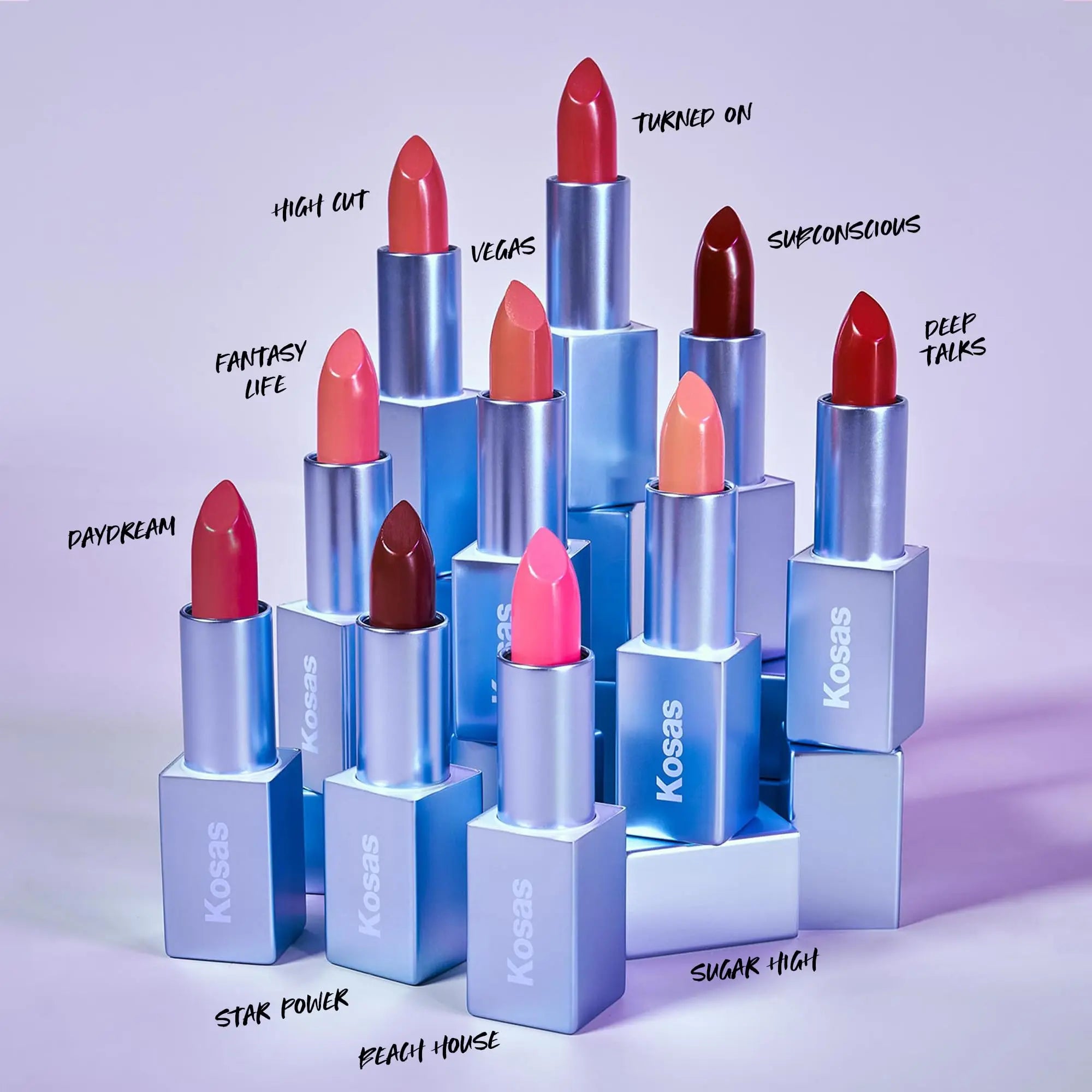 Kosas Weightless Lip Color Nourishing Satin Lipstick - High Impact Lip Color with Clean Formula - Comfy Feel & Soft Finish - Turned On Kosas uk supplements