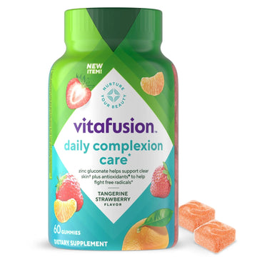 vitafusion Daily Complexion Care (1), Beauty Supplement Helps Support Clear Skin (1) (2) with Zinc Gluconate, Plus Vitamins E & C Vitafusion uk supplements