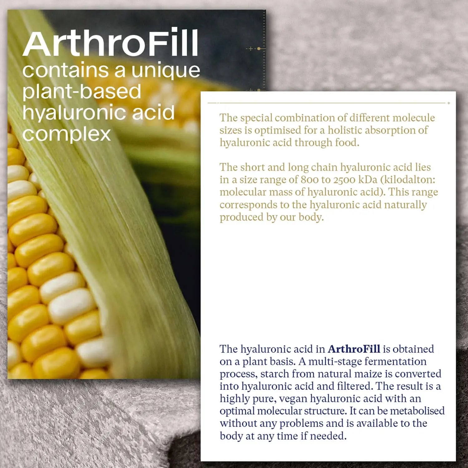 ArthroFill™ Tablets - Proven European Joint Relief - Vegan Hyaluronic Acid - Nutrient Complex - Support Active Movement Functions with 15 Vital Micronutrients - Made in Germany ArthroFill uk supplements