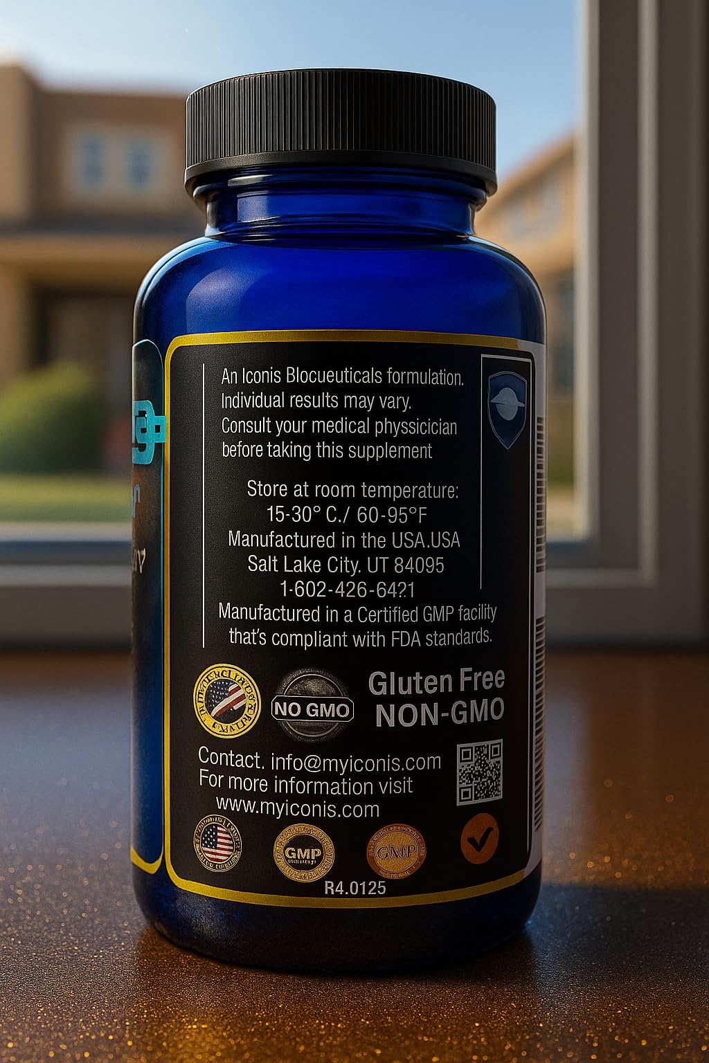 Migraine Relief, Quad-Formula with PA-Free Butterbur (150mg), CoQ10 (300mg), Magnesium Glycinate (300mg), High-Dose Riboflavin (400mg) - MigrA Zero (120 Caps) Optimal Dosing for Migraine Sufferers Iconis Bioceuticals uk supplements