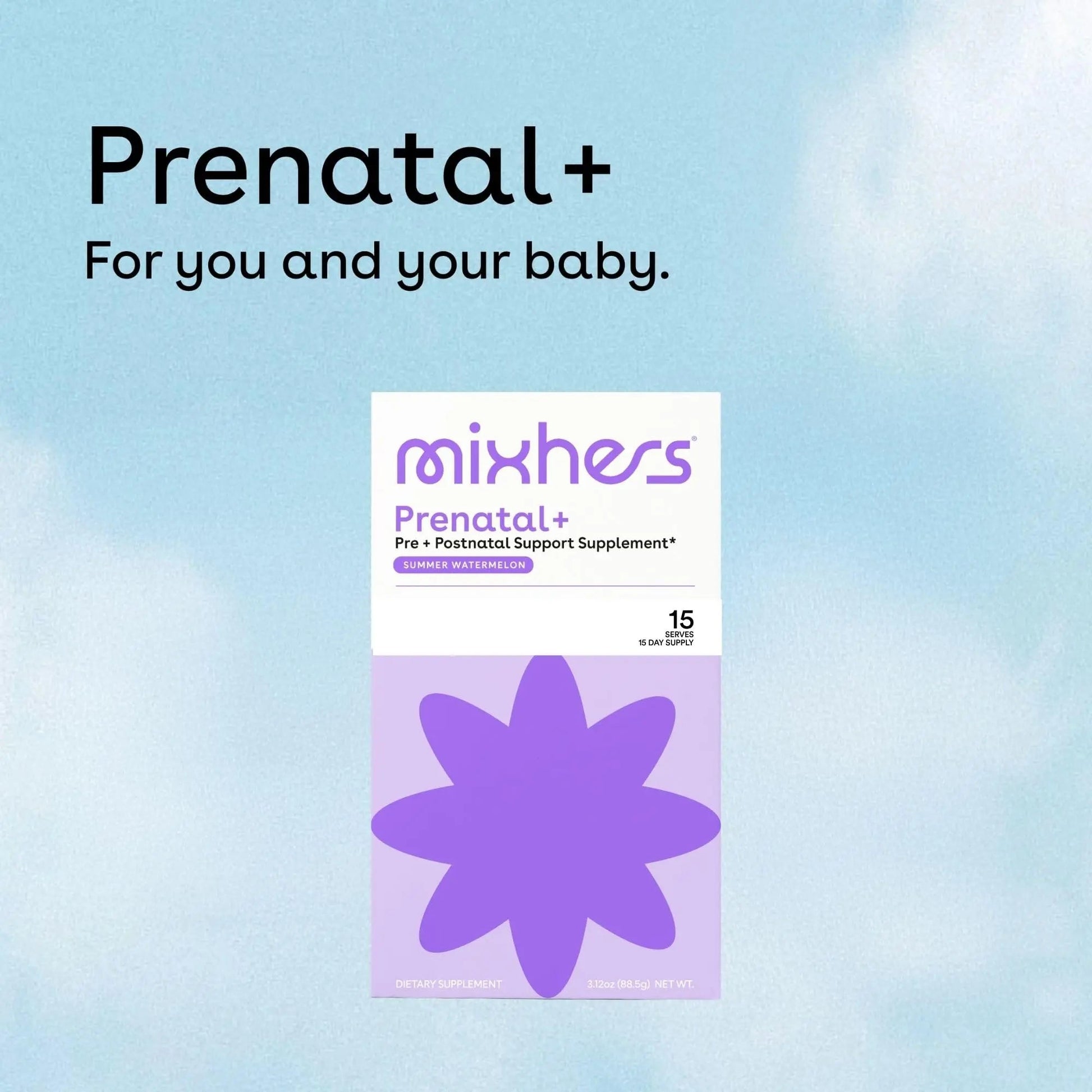 Mixhers Herbaby Pre- & Post-Natal Supplement - Liquid Multivitamin Drink Mix - With Iron, Choline & Methylated Folate MIXHERS uk supplements