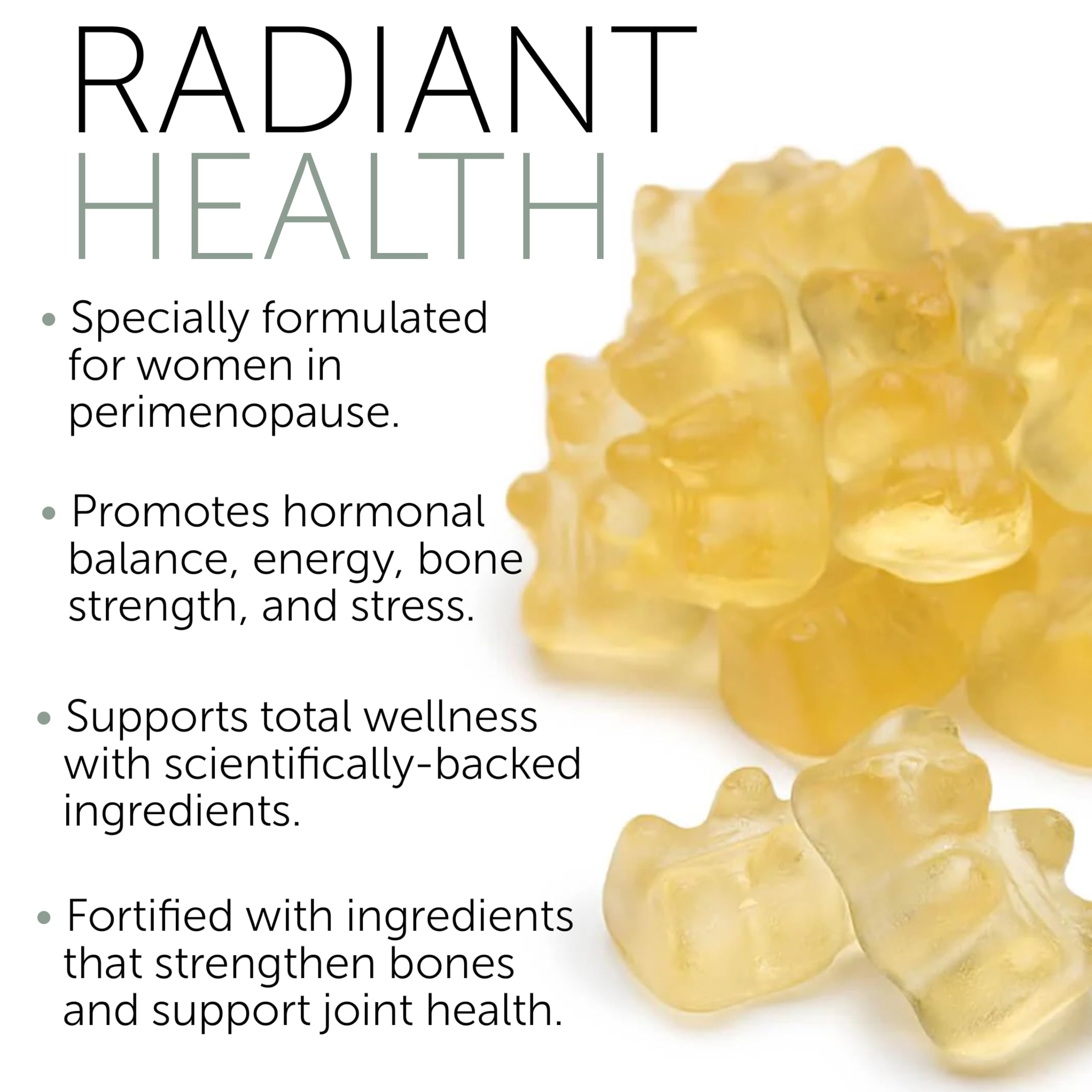Perimenopause Supplements Women | Premenopausal Gummy Vitamins | Relief for Hormonal Balance & Mood Swings | Supports Menstrual Cycle Regulation | 60 Vegan Gummies Terramed Just Think Comfort uk supplements