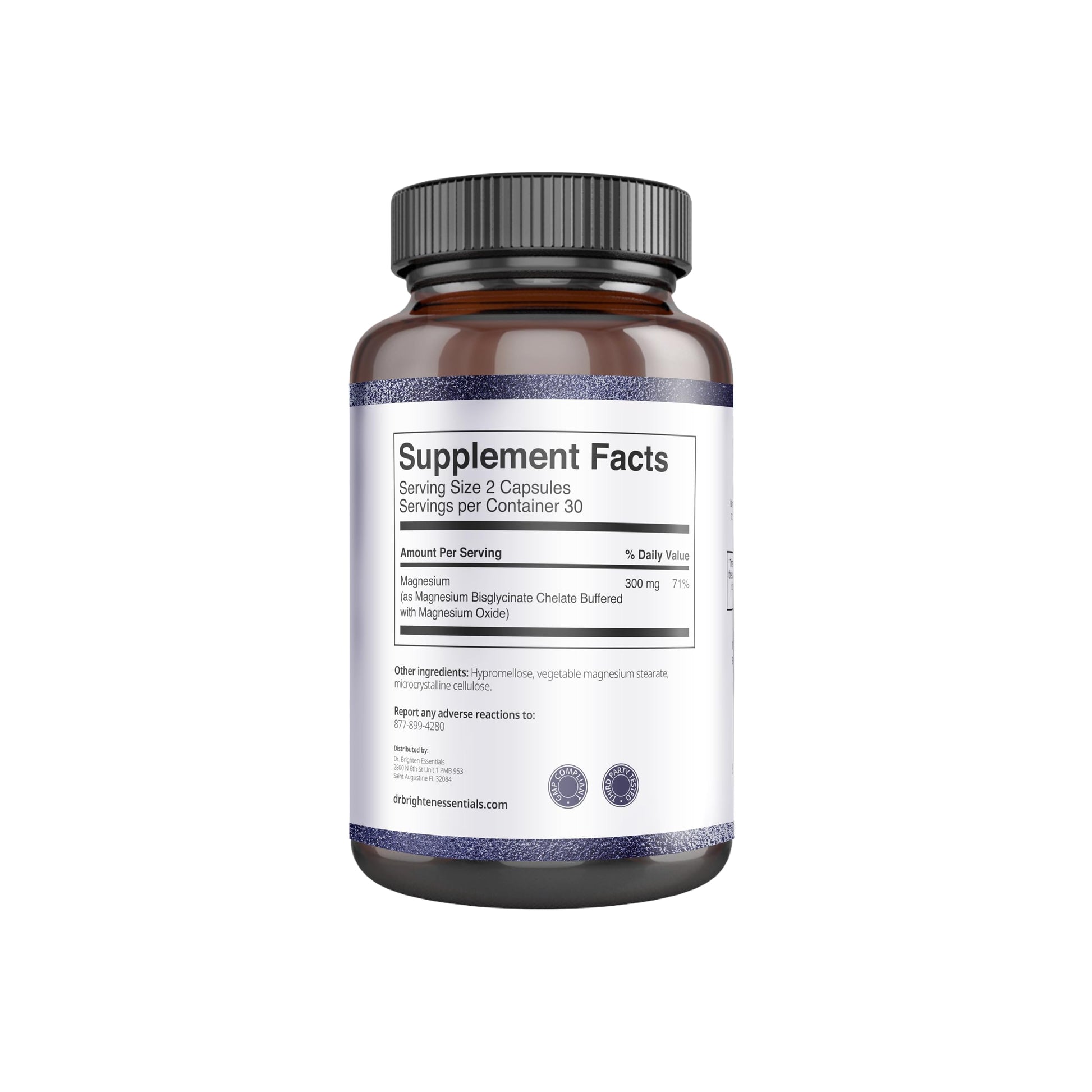 Dr. Brighten Magnesium Plus (as Magnesium Bi-glyncinate) - Beneficial in Maintaining a Healthy Mood, Sleep, Hormone Balance and Reducing Symptoms of PMS and Menstrual Cramps Dr. Brighten uk supplements