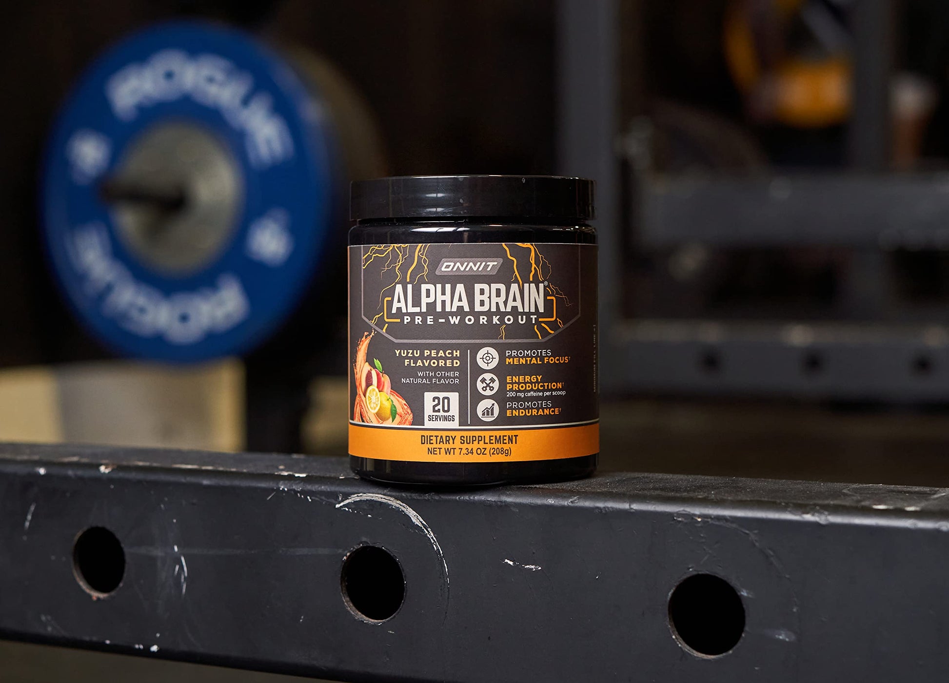 ONNIT Alpha Brain Pre-Workout - Yuzu Peach (20 Serving Tub) ONNIT uk supplements