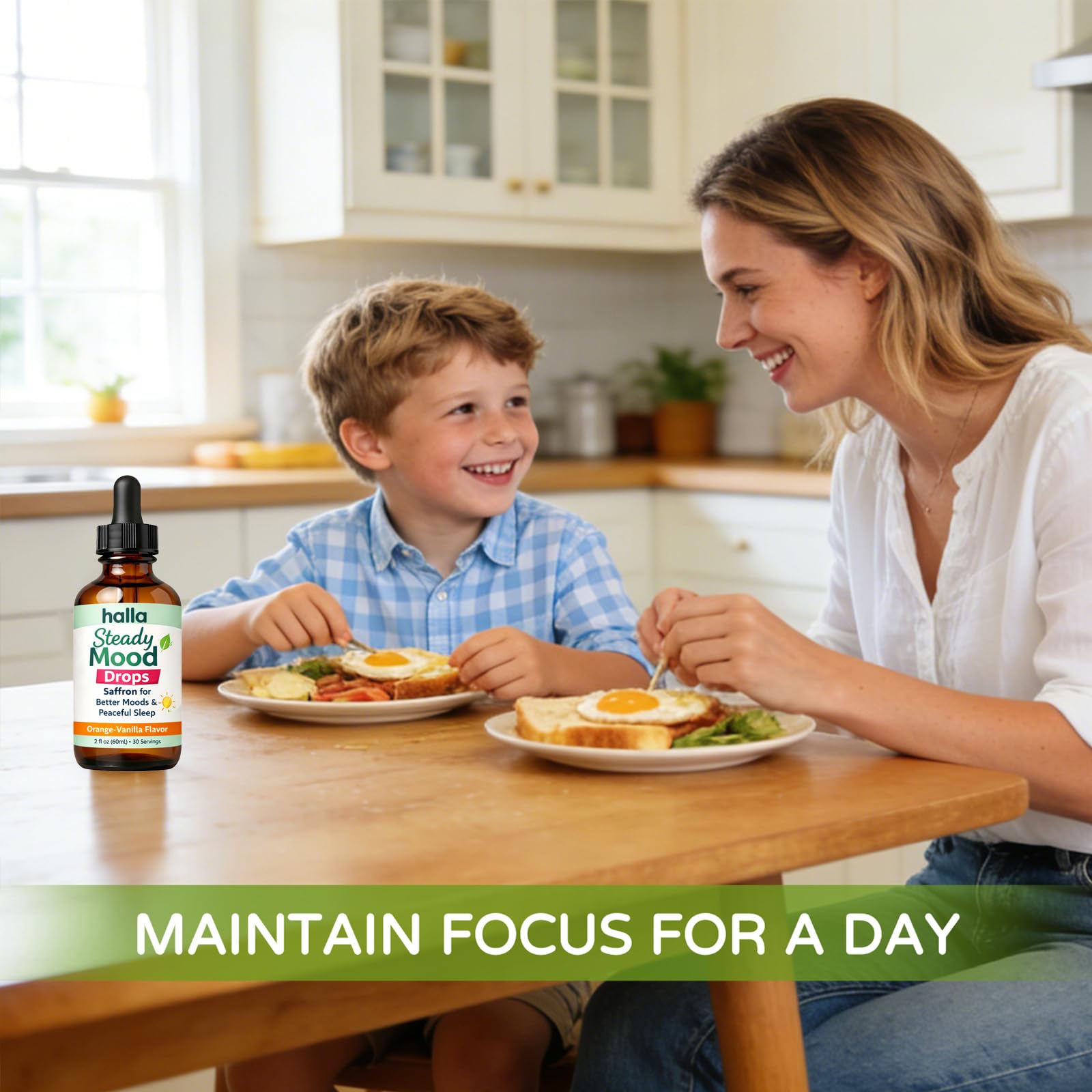 ReviveNerve Halla Steady Mood Drops, with Pine Bark Extract, Orange-Vanilla Flavor - Promotes Mood, Focus, Attention & Sleep Support - Liquid Drops(1pcs) ReviveNerve uk supplements