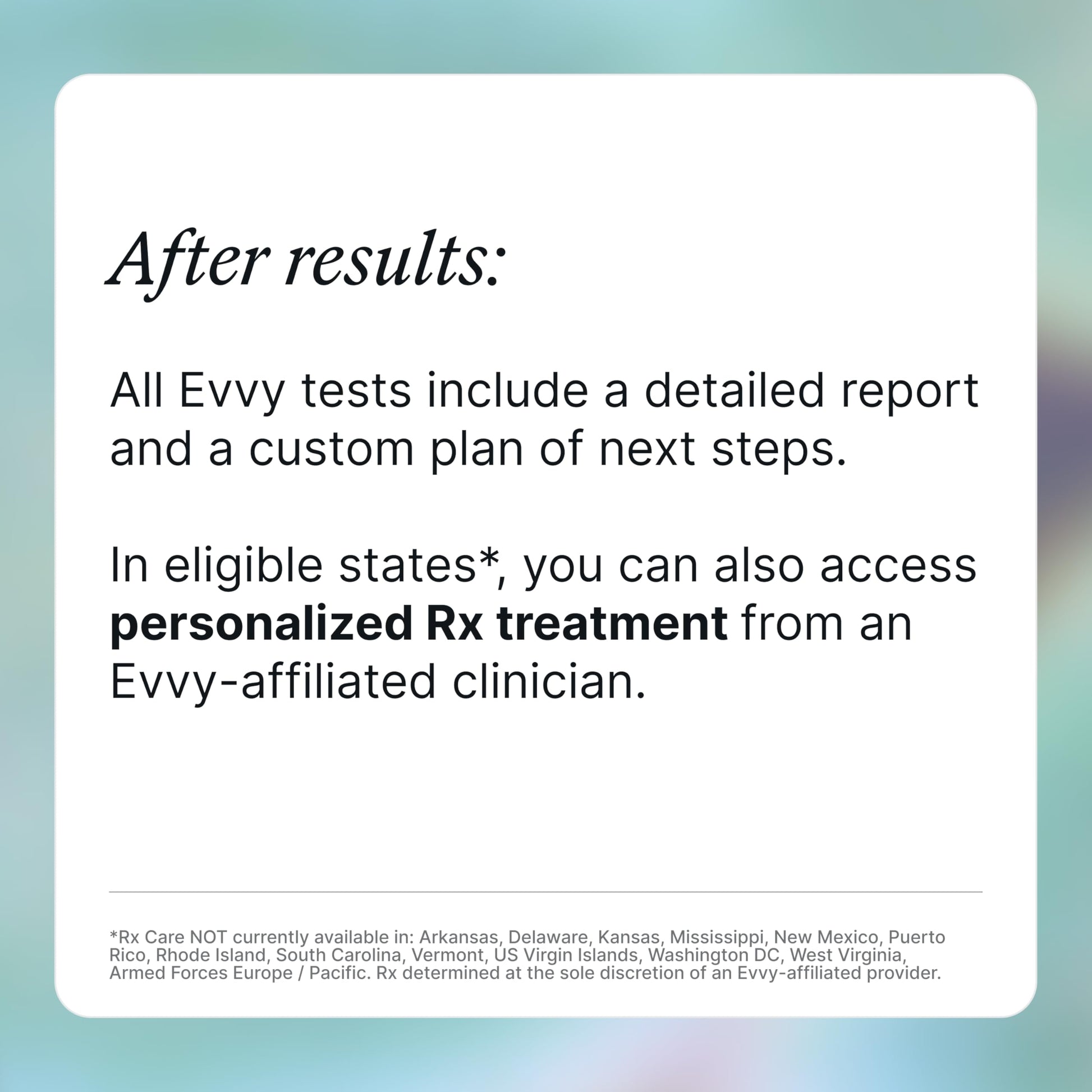 Evvy Vaginal Health Test | at-Home Microbiome Test for BV, Yeast Infection, Ureaplasma & More | Discreet Results in 7–10 Days | Clinician-Reviewed Report & Rx Options Evvy uk supplements