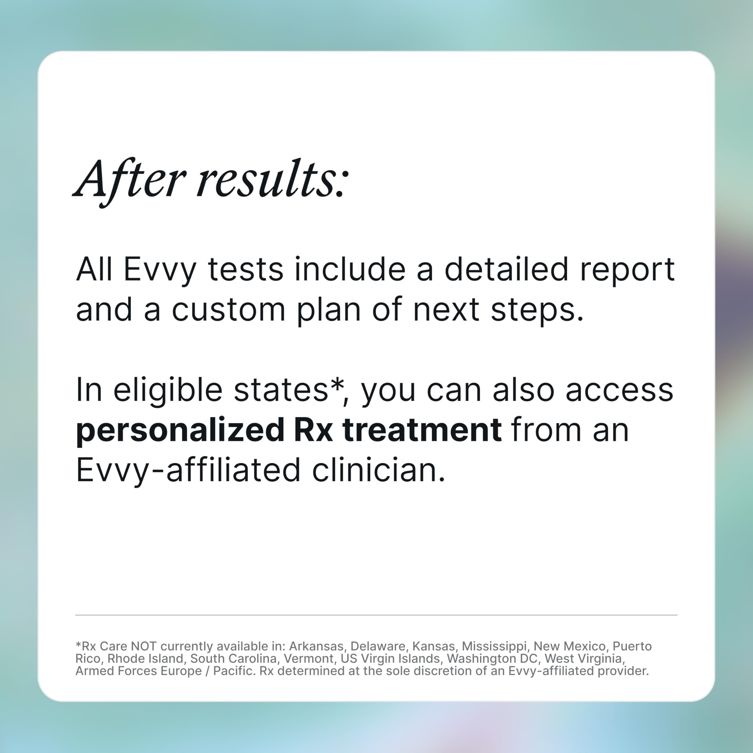 Evvy Vaginal Health Test | at-Home Microbiome Test for BV, Yeast Infection, Ureaplasma & More | Discreet Results in 7–10 Days | Clinician-Reviewed Report & Rx Options Evvy uk supplements