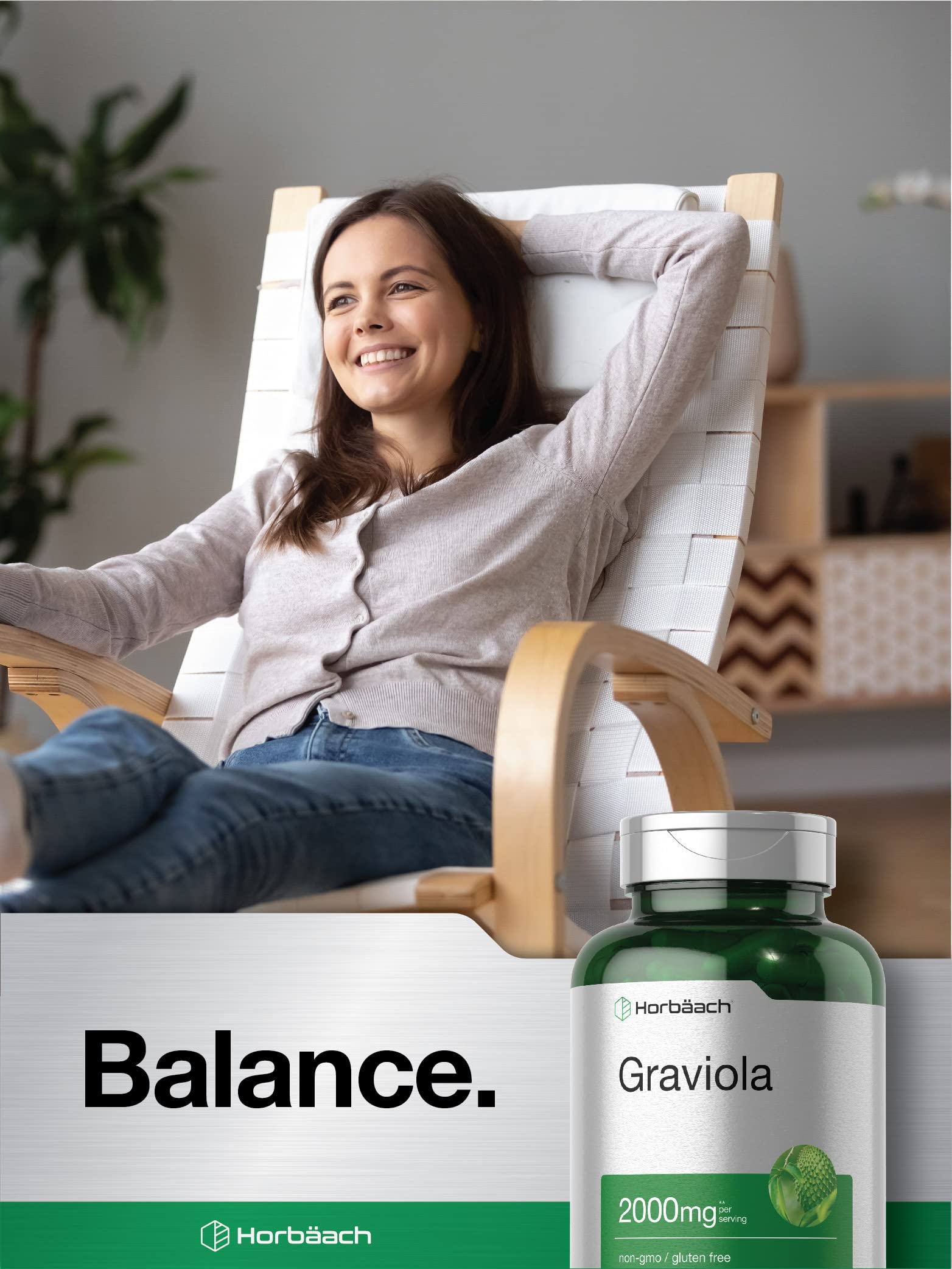 Graviola Extract 2000 mg 120 Capsules With Graviola Proprietary Blend Ingredient Horbäach uk supplements