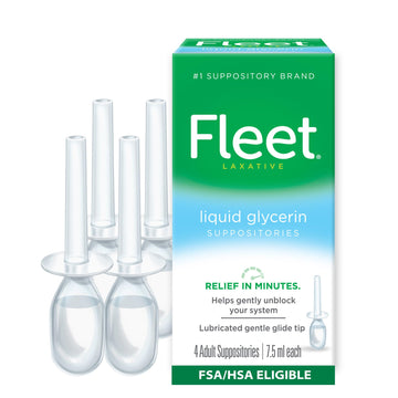 Fleet Liquid Glycerin Suppositories 4 Each Fleet uk supplements