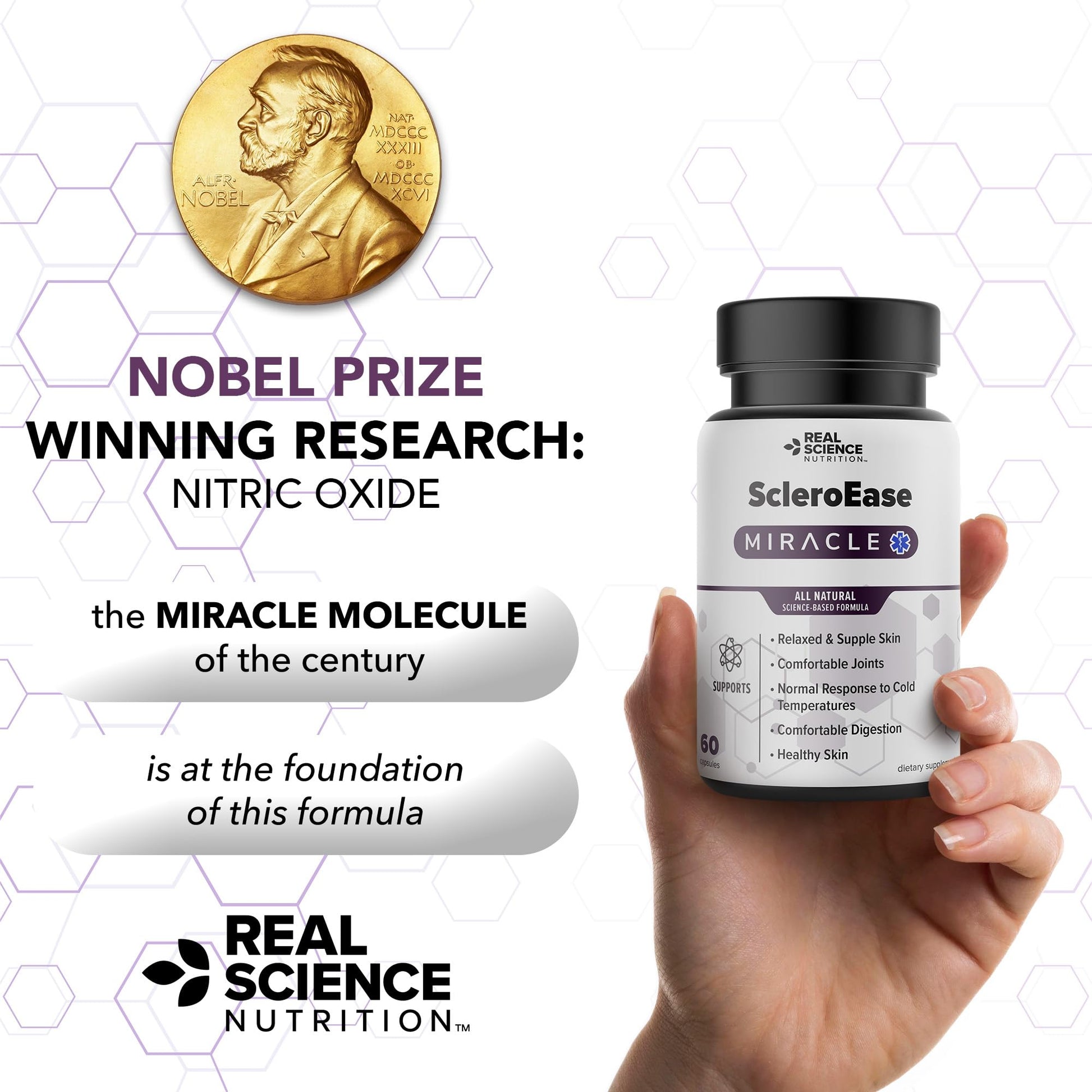 Real Science Nutrition ScleroEase Miracle Offers Relief to sufferers of Scleroderma, Supporting Flexible & Supple Skin, Comfortable Joint Movement, Comfortable Digestion, and Healthy Skin Real Science Nutrition uk supplements