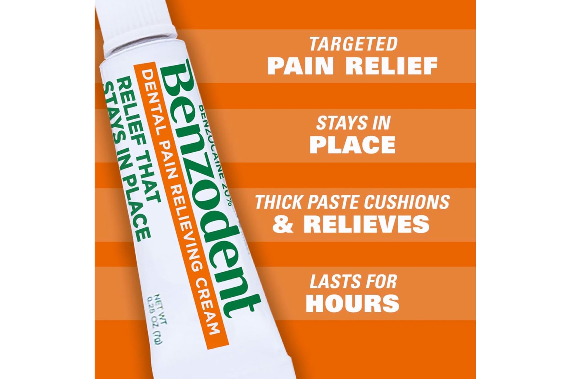 Benzodent Dental Pain Relieving Cream, 1 Ounce - Pack of 3 Benzodent uk supplements