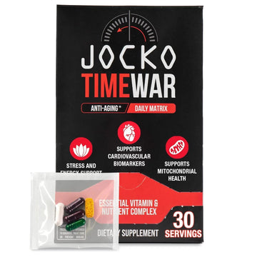 Jocko Fuel TIME WAR - Multivitamin for Men & Women. NAD Supplement for Healthy Aging, Heart, Bone, & Eye Health. Essential Vitamins and Minerals Jocko Fuel uk supplements