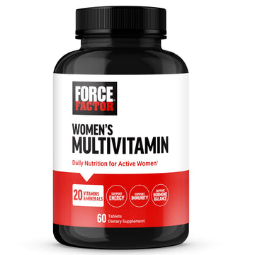Force Factor Women’s Multivitamin, Multivitamin for Women to Support Hormone Balance, Energy, Immunity, and Gut Health, with 20 Vitamins & Minerals, Ashwagandha, Chasteberry, and More, 60 Tablets Force Factor uk supplements