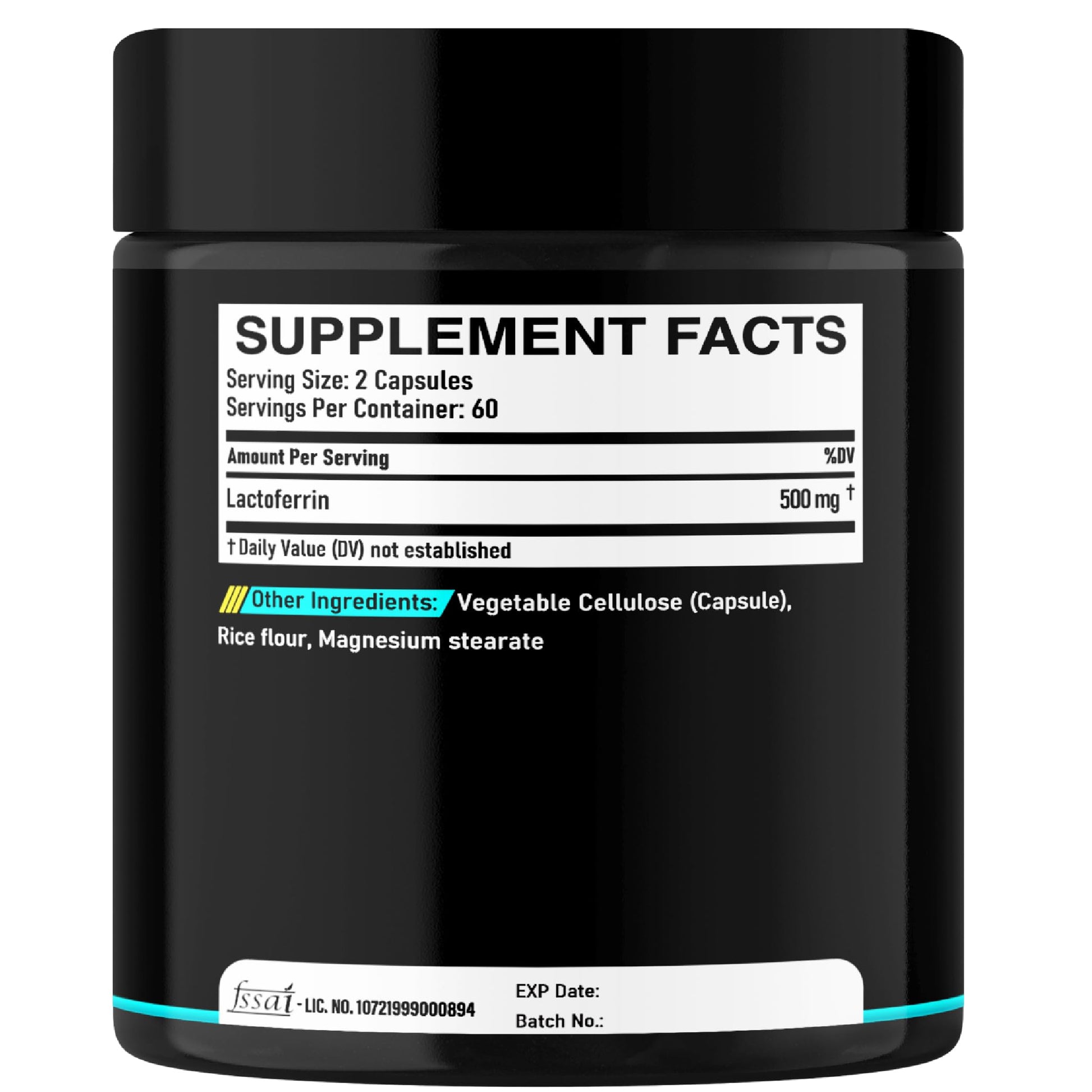 DEDICAD 500Mg Lactoferrin Supplement - 120 Capsules for 2-Month Supply DEDICAD uk supplements