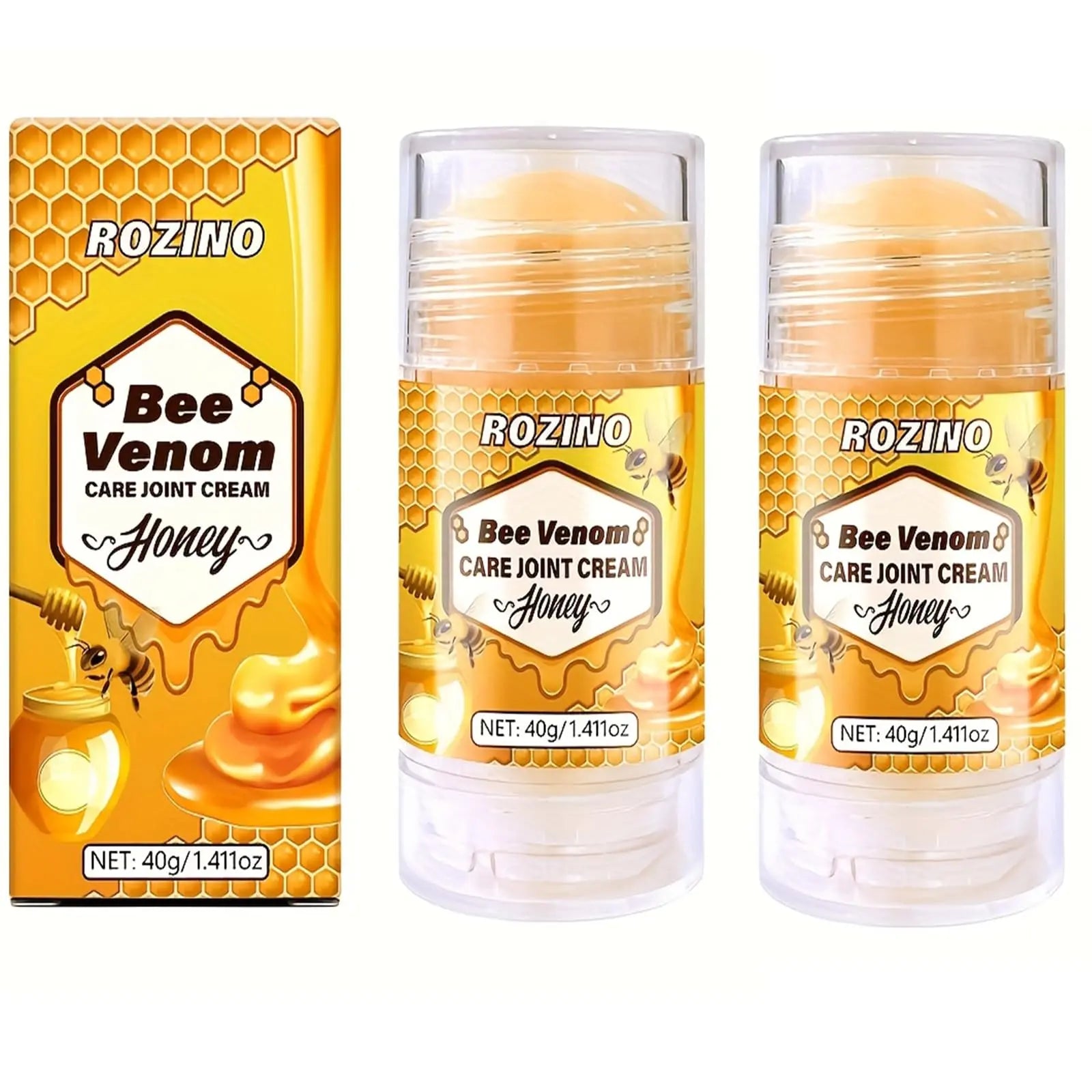 xiaoks 2PACK Bee Venom Care Joint Cream with Honey, 40g (1.411oz) - Natural Formula for Joint Comfort, Easy Application, Lightweight & Non - Greasy, Supports Joints with Daily Wear and Tear (2) xiaoks uk supplements