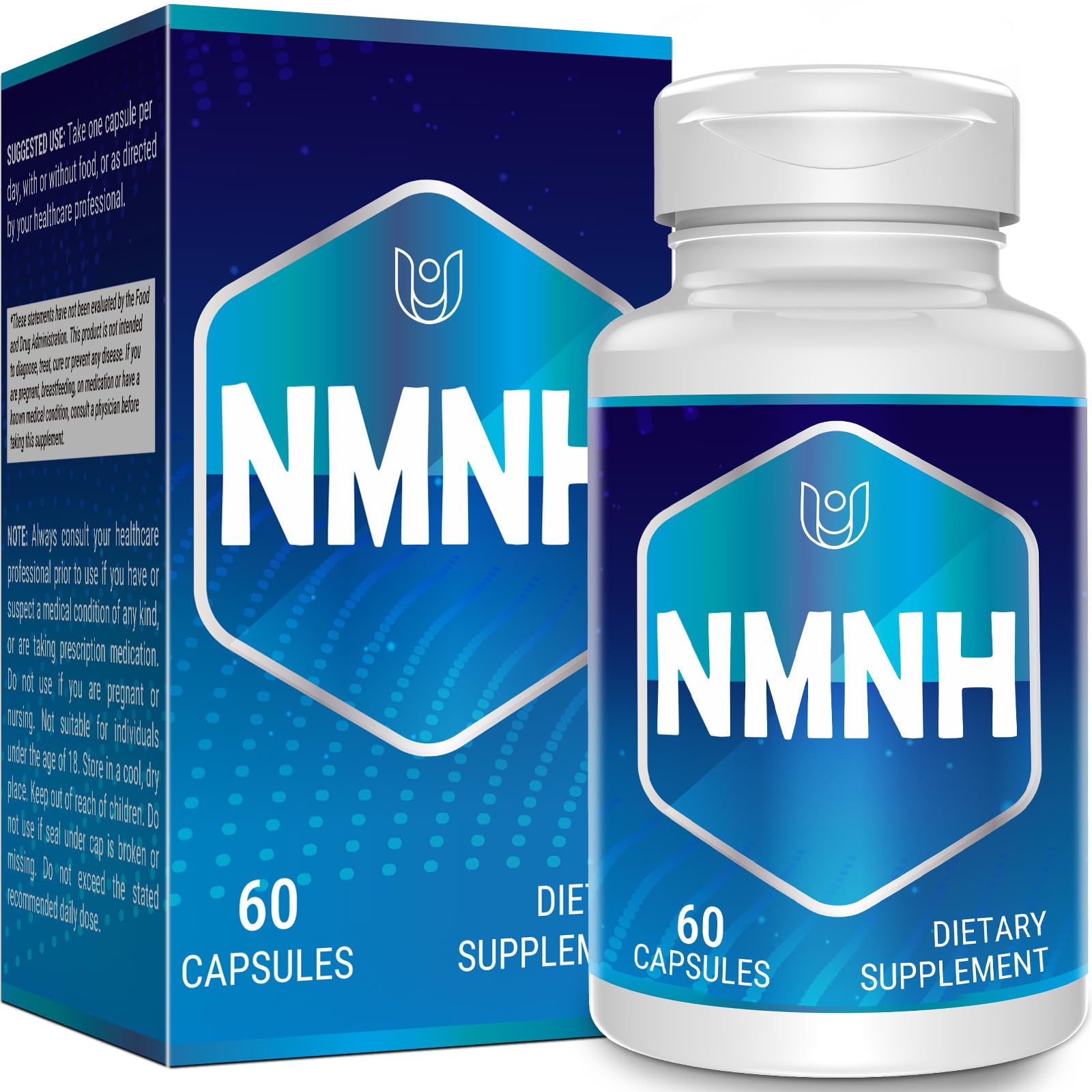 NMNH (Dihydronicotinamide Mononucleotide), NAD Supplement to Boost NAD+ Levels as We Age (May Be More Effective Than Nicotinamide Riboside), NMNH Supplement for Anti-Aging, 60 Capsules (60 Servings) Ucessuyy uk supplements