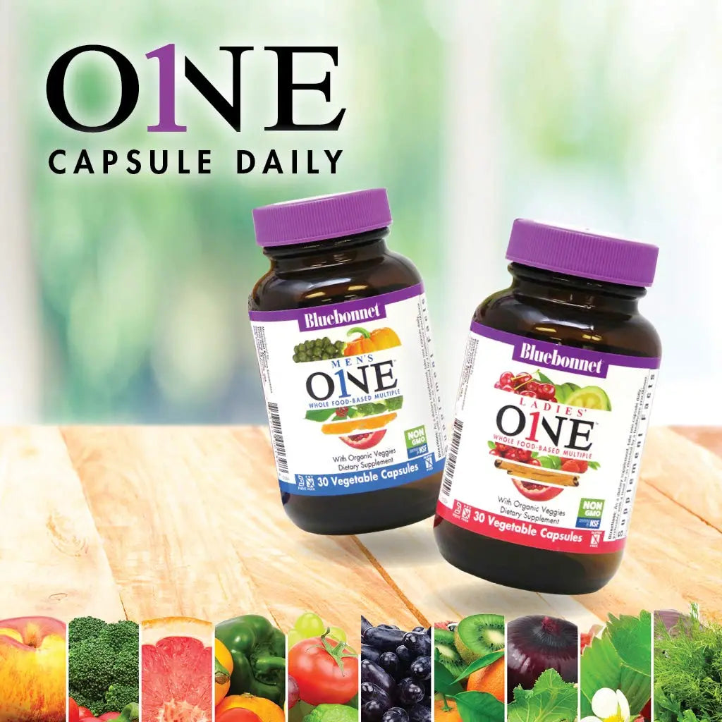 BlueBonnet Nutrition Ladies One Vegetable Capsule, Whole Food Multiple, K2, Organic Vegetable, Energy, Vitality BlueBonnet uk supplements