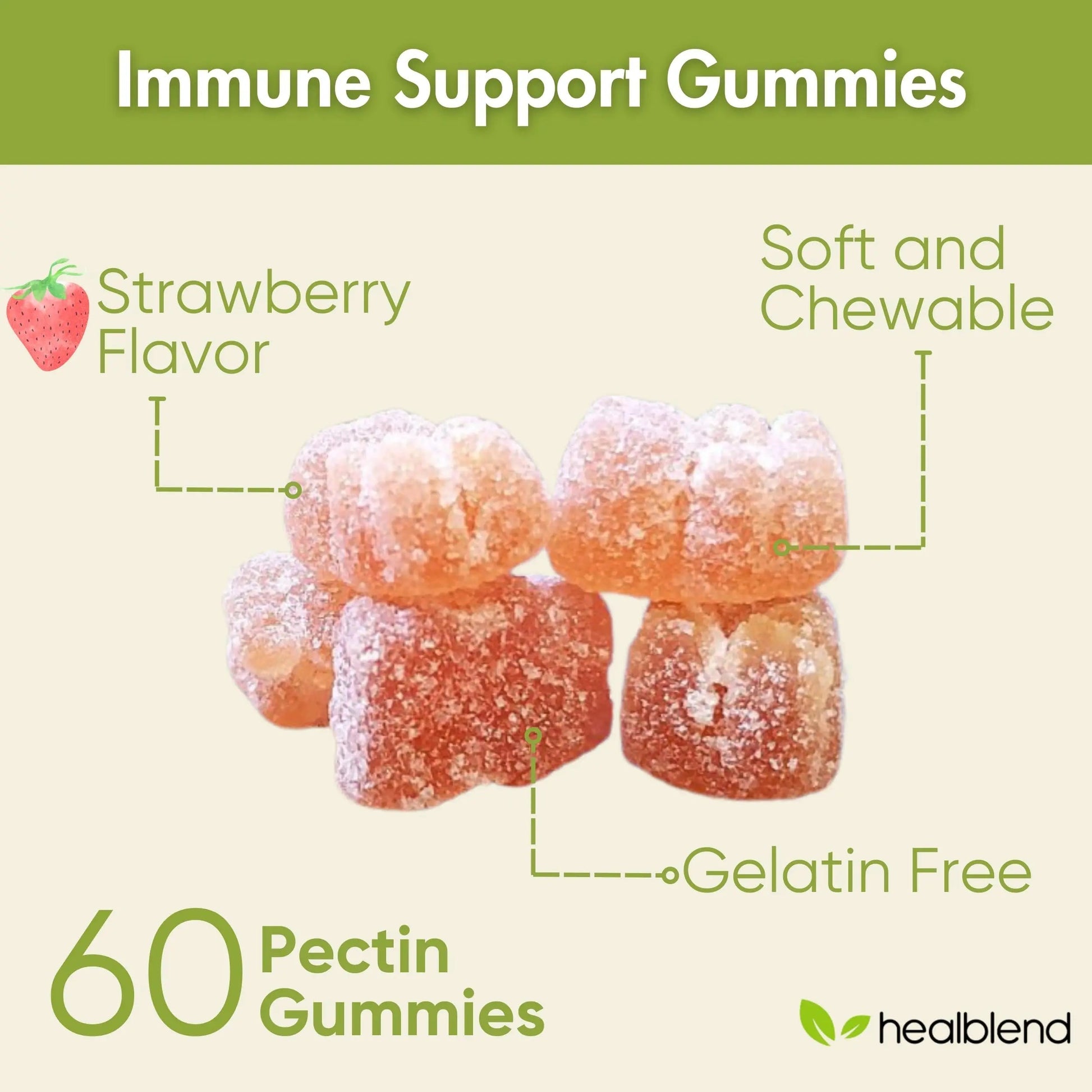 healblend Power-Packed Multivitamin Bear Gummies for Adult | Vitamins C, D3, B6, B12, Iron, Zinc healblend uk supplements