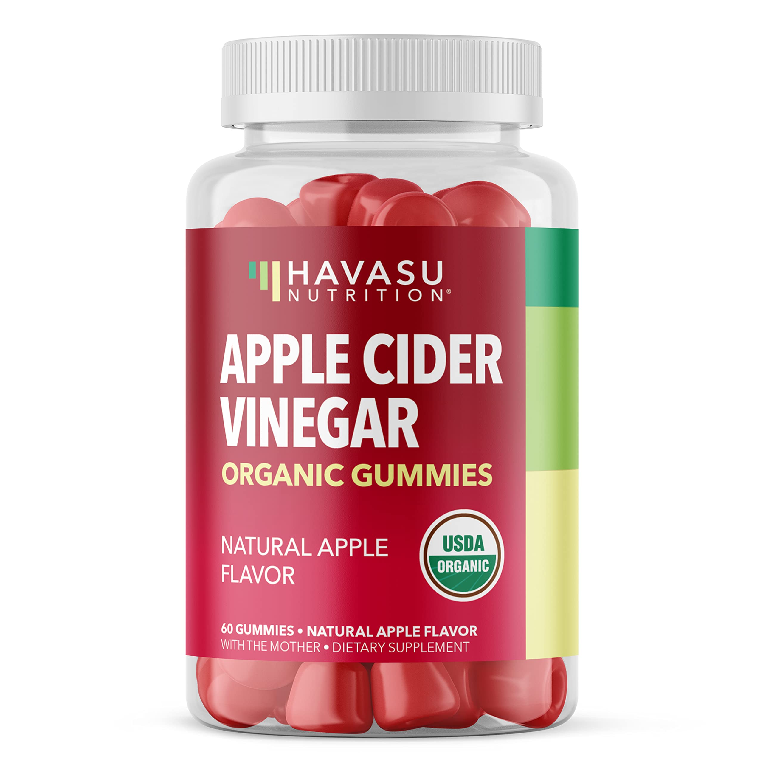 Organic Apple Cider Vinegar Gummies Detox | The Mother Enzyme | ACV Gummy HAVASU NUTRITION uk supplements