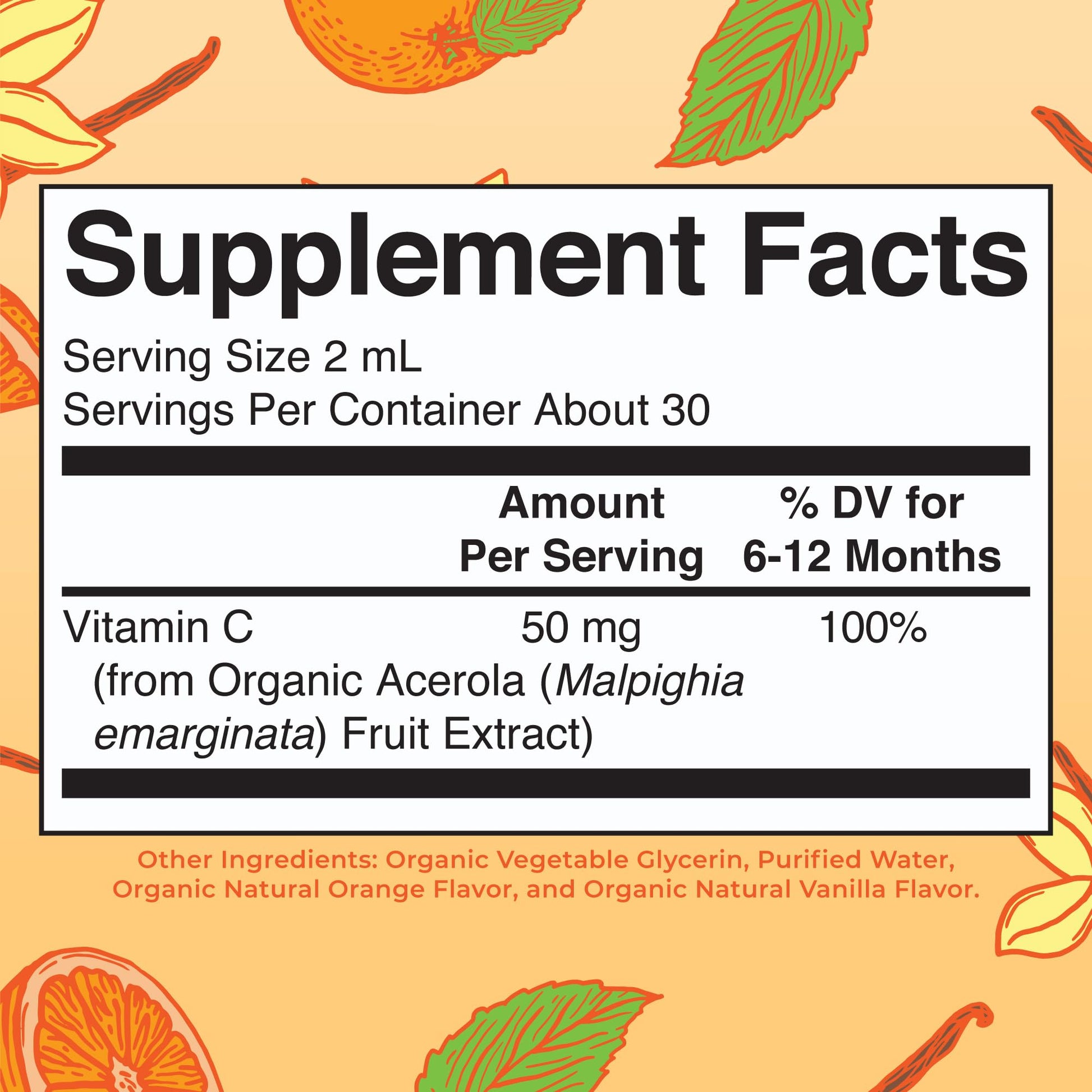 MaryRuth Organics Infant & Baby Vitamin C Supplement | USDA Organic Vitamin C Liquid Drops for Infants | Ages 6-12 Months | Immune Support | Overall Health | Vegan | Non-GMO | Gluten Free | 2 Fl Oz MARYRUTH'S uk supplements