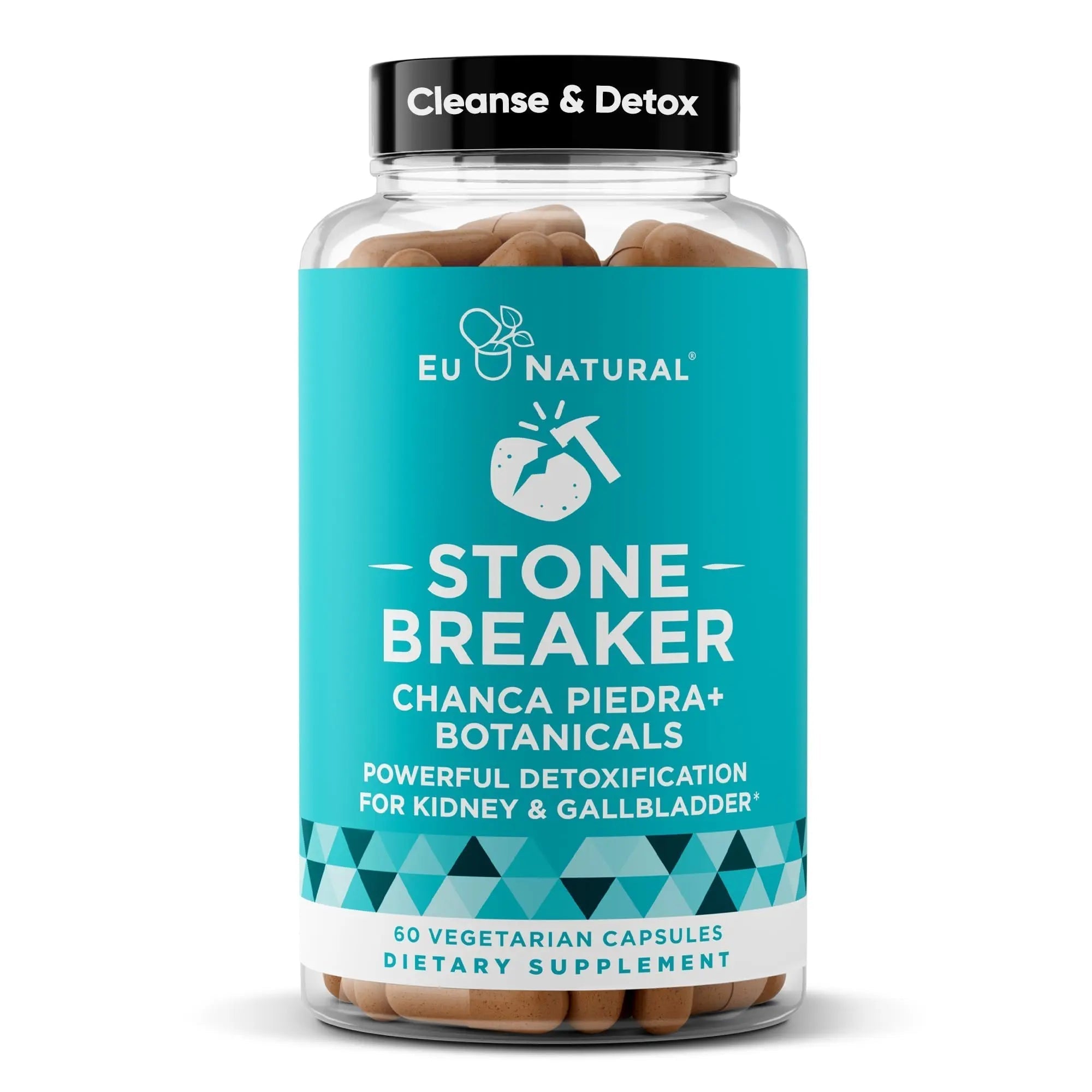 Chanca Piedra Stone Breaker - The Original Stone Breaking Formula with Celery Seed & Parsley - Supports Kidney, Gallbladder & Urinary Tract Cleansing to Help Flush Impurities - 60 Vegetarian Capsules Eu Natural uk supplements