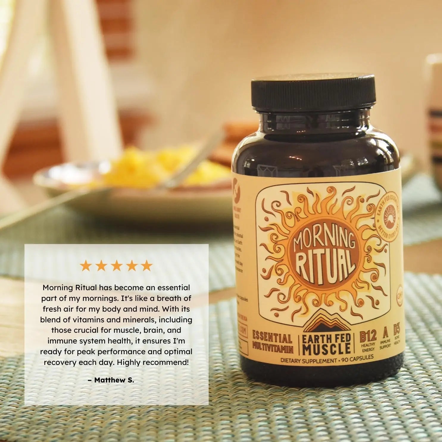 Earth Fed Muscle Morning Ritual Multivitamin for Women Supports General Health & Wellness - Multivitamin with Iron for Immune & Heart Support Earth Fed Muscle uk supplements