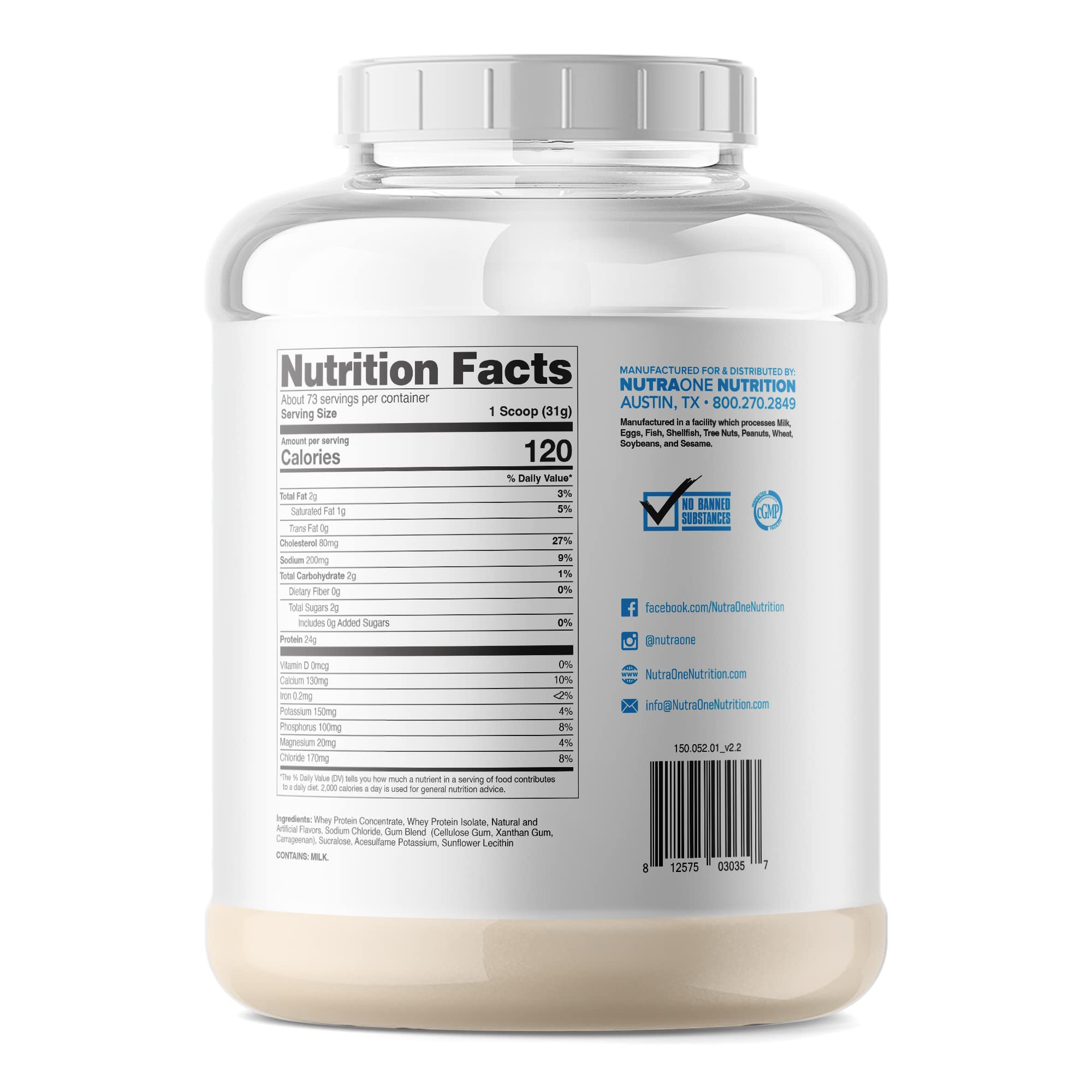 NutraOne ProteinOne Whey Protein Promote Recovery and Build Muscle with a Protein NutraOne uk supplements