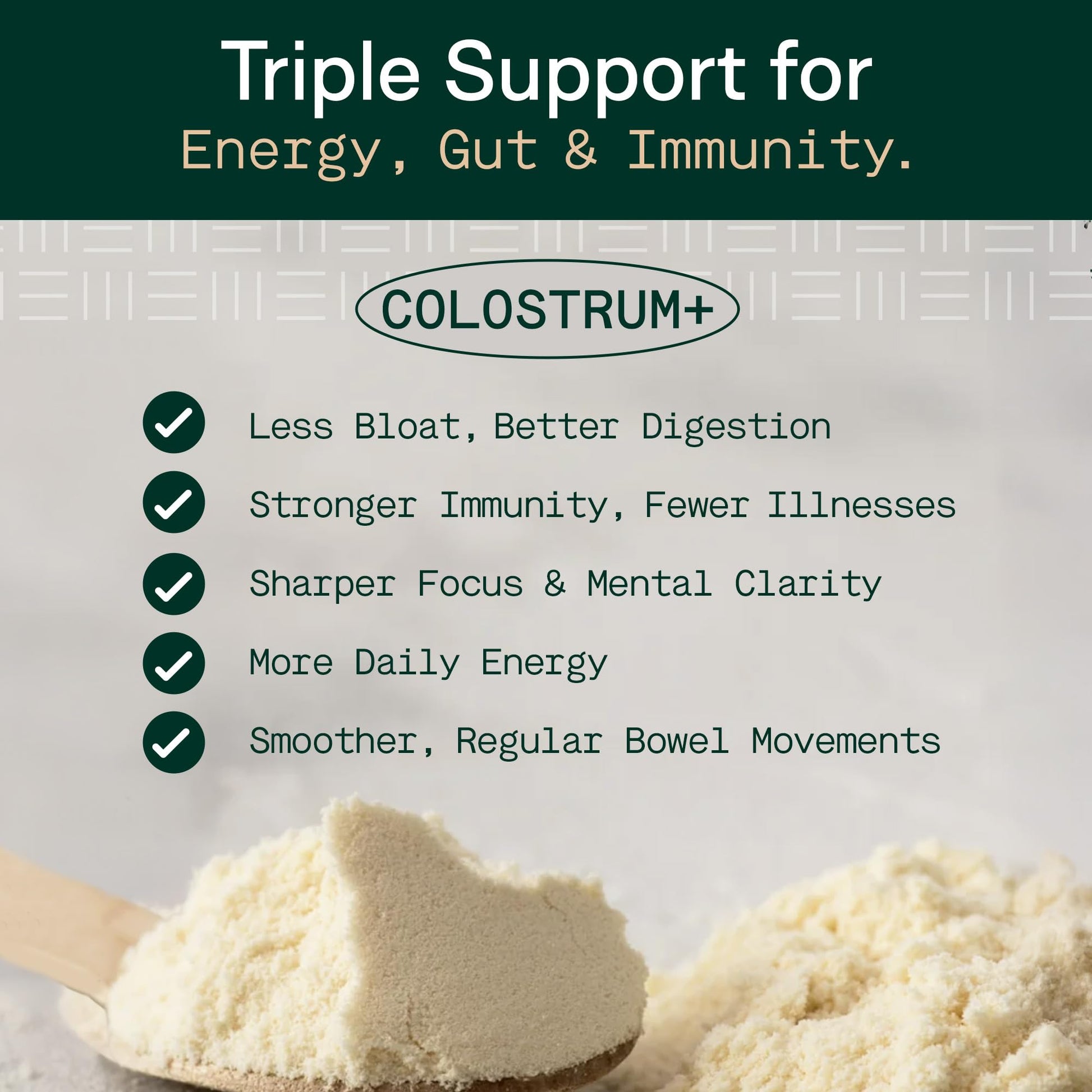 Adapt Naturals Colostrum Supplement with Lactoferrin & Beta-Glucan, Bio-Avail Grass Fed Bovine Colostrum Powder for Gut Health, Immune Support & Vitality | Non-GMO, 2500mg, Unflavored - 30 Days Supply ADAPT NATURALS BY CHRIS KRESSER uk supplements