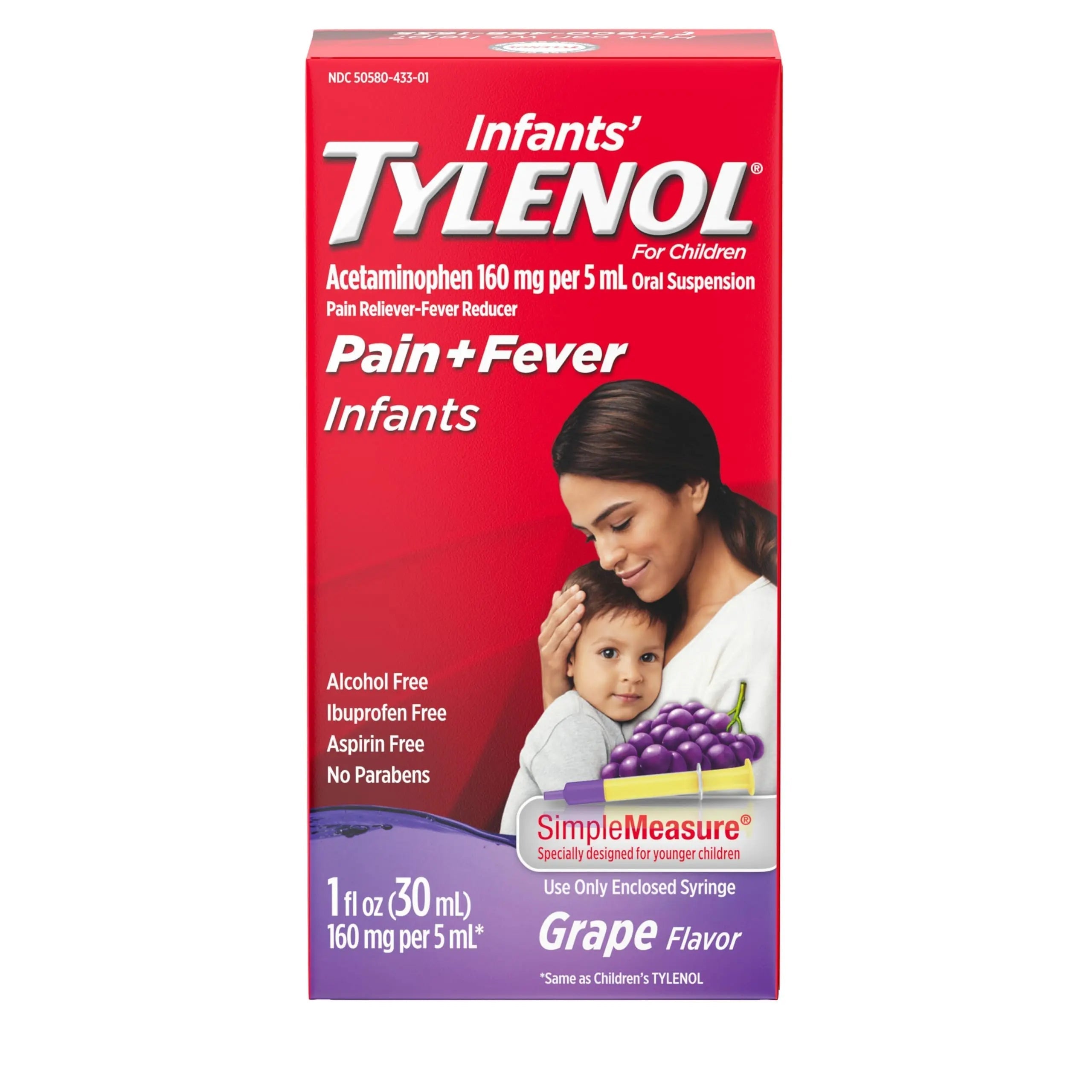 Infants' Tylenol Oral Suspension Liquid Medicine with Acetaminophen, Baby Fever Reducer & Pain Reliever for Minor Aches & Pains, Sore Throat, Headache & Toothache, Grape Flavor, 1 fl. oz Tylenol uk supplements