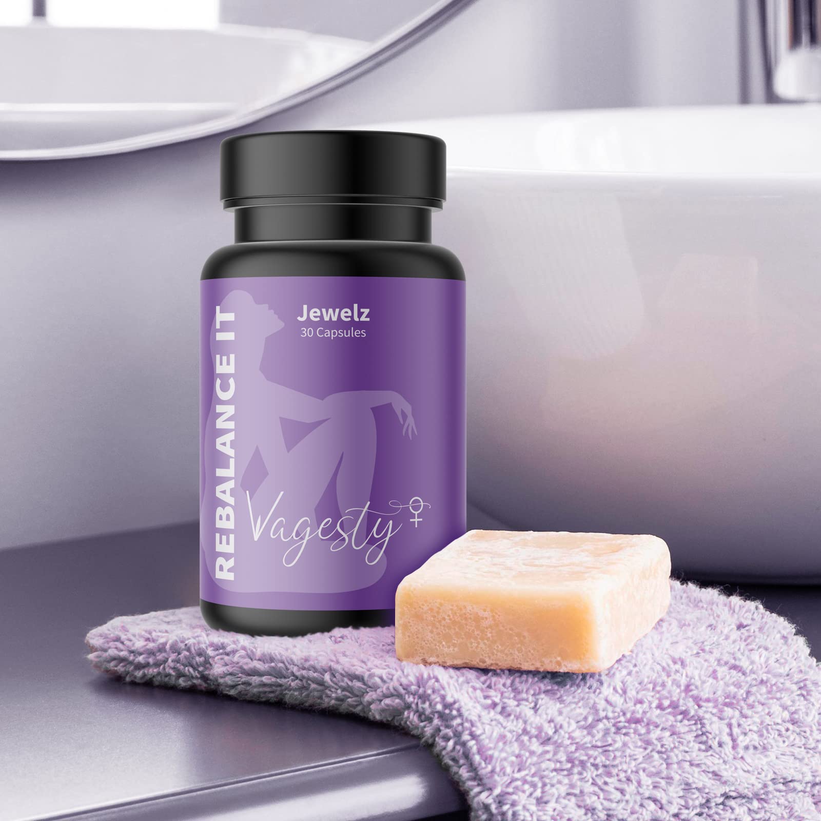 Vagesty Jewelz boric Acid Vaginal Suppositories, 100% Pure boric Acid, rebalance Vaginal pH Vagesty uk supplements