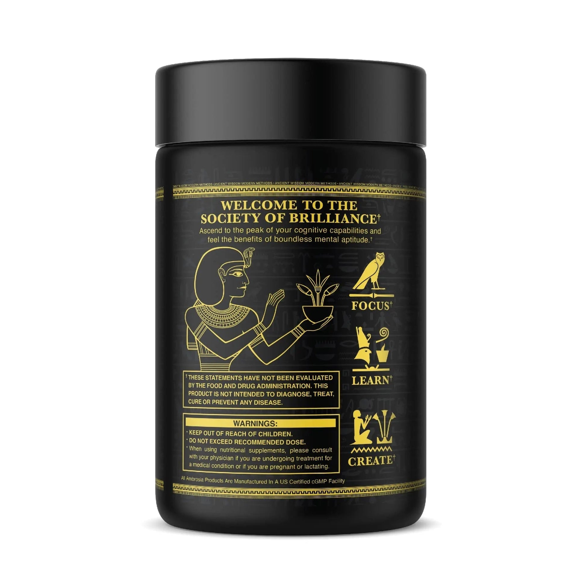 Ambrosia Mental Jewels (Capsules) - Cognitive Enhancer | Increase Memory, Communication Skills, Concentration & Focus | Alpha GPC, Choline, BaCognize Ambrosia uk supplements