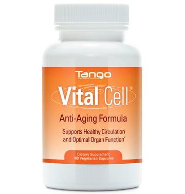Vital Cell Natural Anti-Aging Supplement for Men and Women, Supporting Circulation and Healthy Organ Function (180 Vegetarian Capsules) Tango uk supplements
