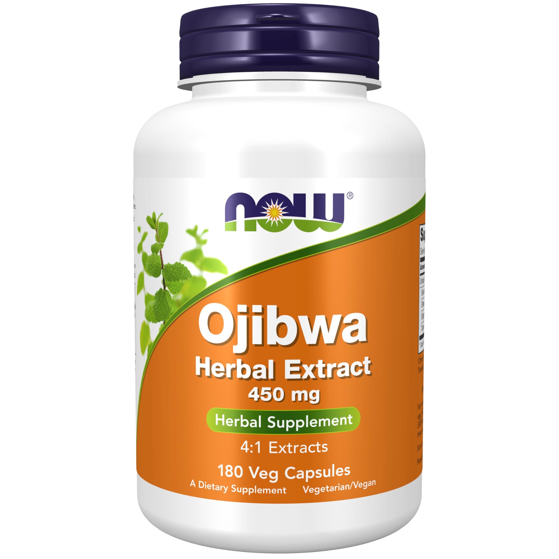 NOW Supplements, Ojibwa Herbal Extract 450 mg, Concentrated Blend , Alcohol-fFree, 4:1 Herbal Extracts, 180 Veg Capsules NOW Foods uk supplements
