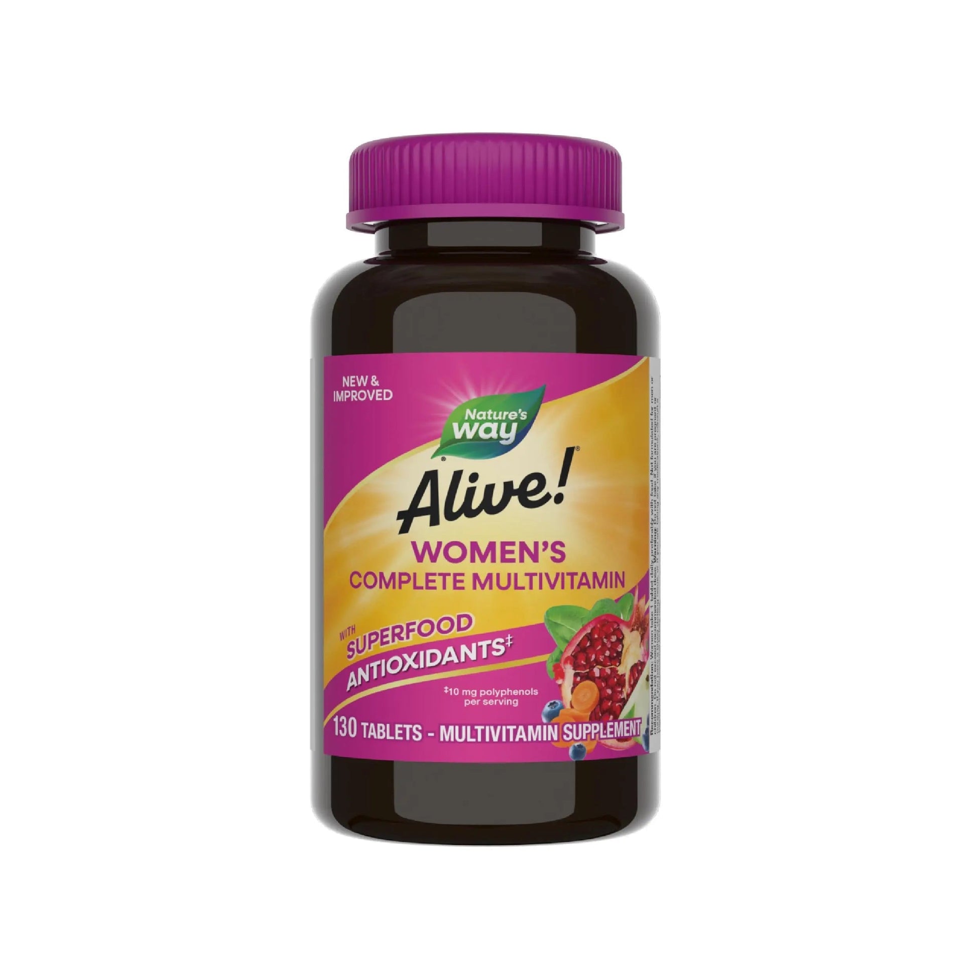 Nature's Way Alive! Daily Complete Multivitamin for Women, Supports Energy Metabolism, Hair, Skin & Nails*, B-Vitamins, Superfood Antioxidants Nature's Way uk supplements