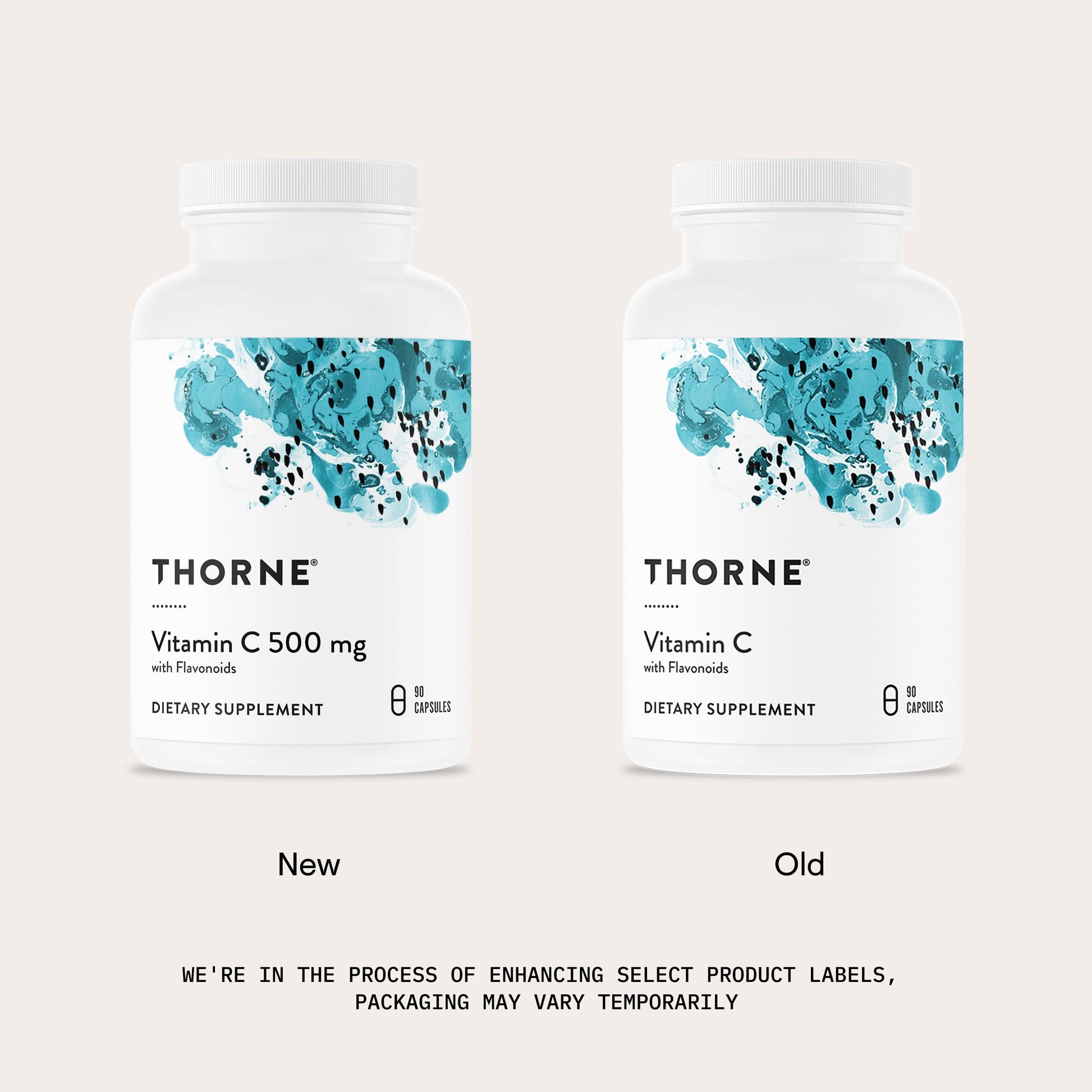 THORNE - Vitamin C 500 mg - Blend of Vitamin C and Citrus Bioflavonoids from Oranges - Supports Immune System, Cellular Energy Production & Collagen Production* - Third-Party Certified - 90 Servings THORNE uk supplements