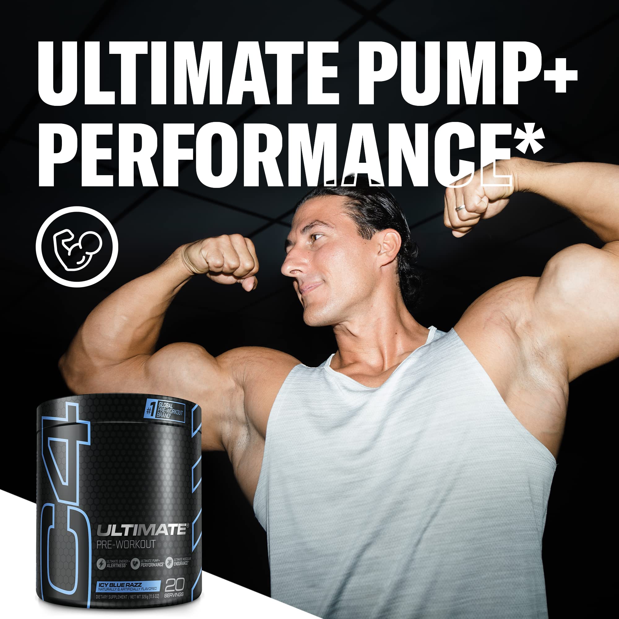 Cellucor C4 Ultimate Pre Workout Powder ICY Blue Razz - Sugar Free Preworkout Cellucor uk supplements
