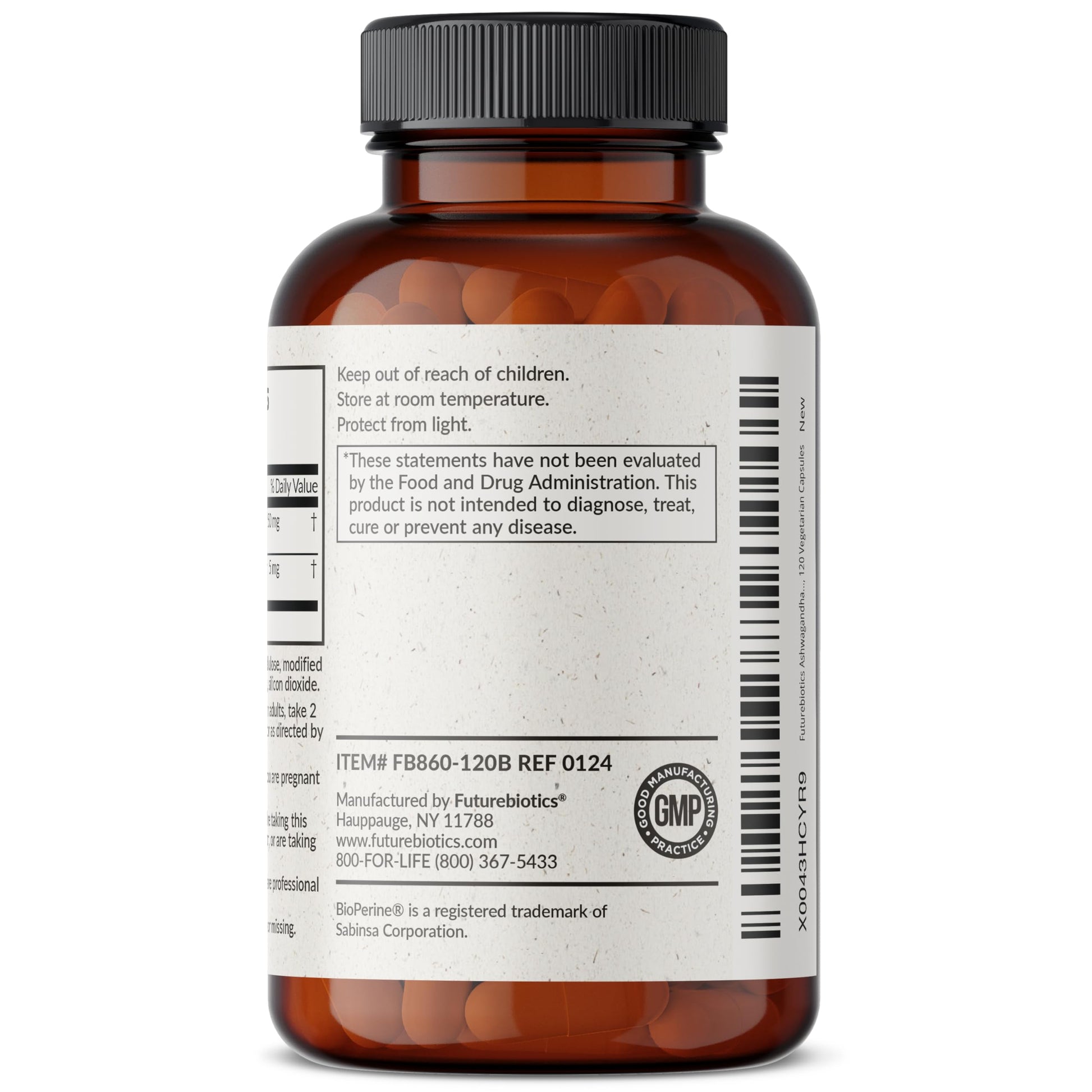 Futurebiotics Ashwagandha Extra Strength Stress & Mood Support with BioPerine Futurebiotics uk supplements
